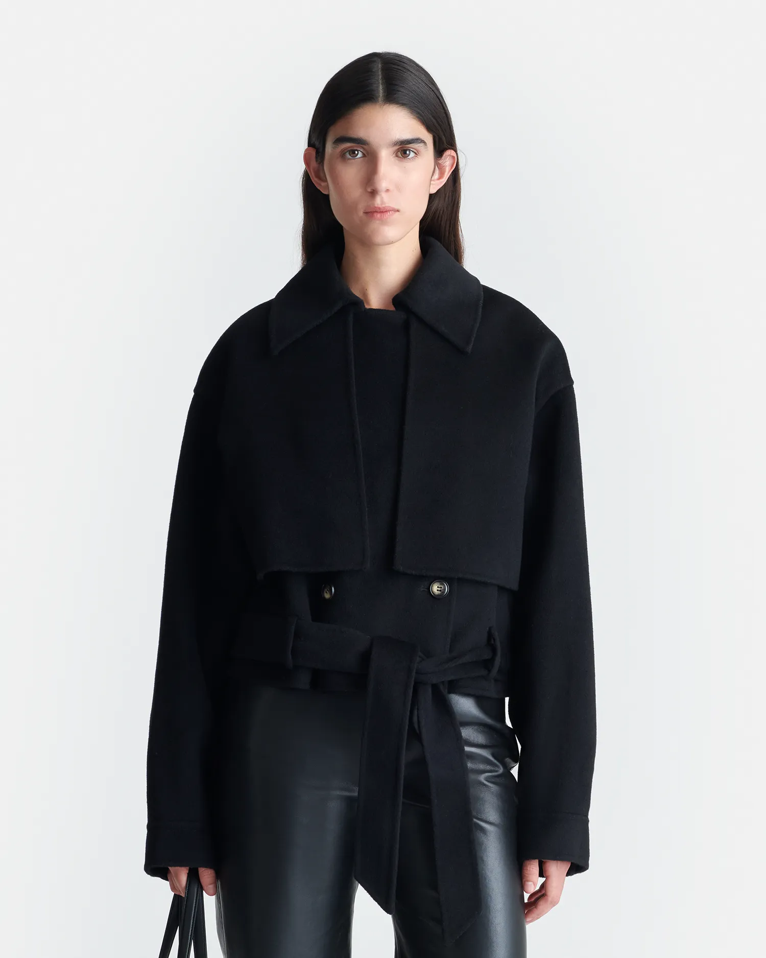 Packaging Satoyo - Wool And Silk-Blend Jacket - Black