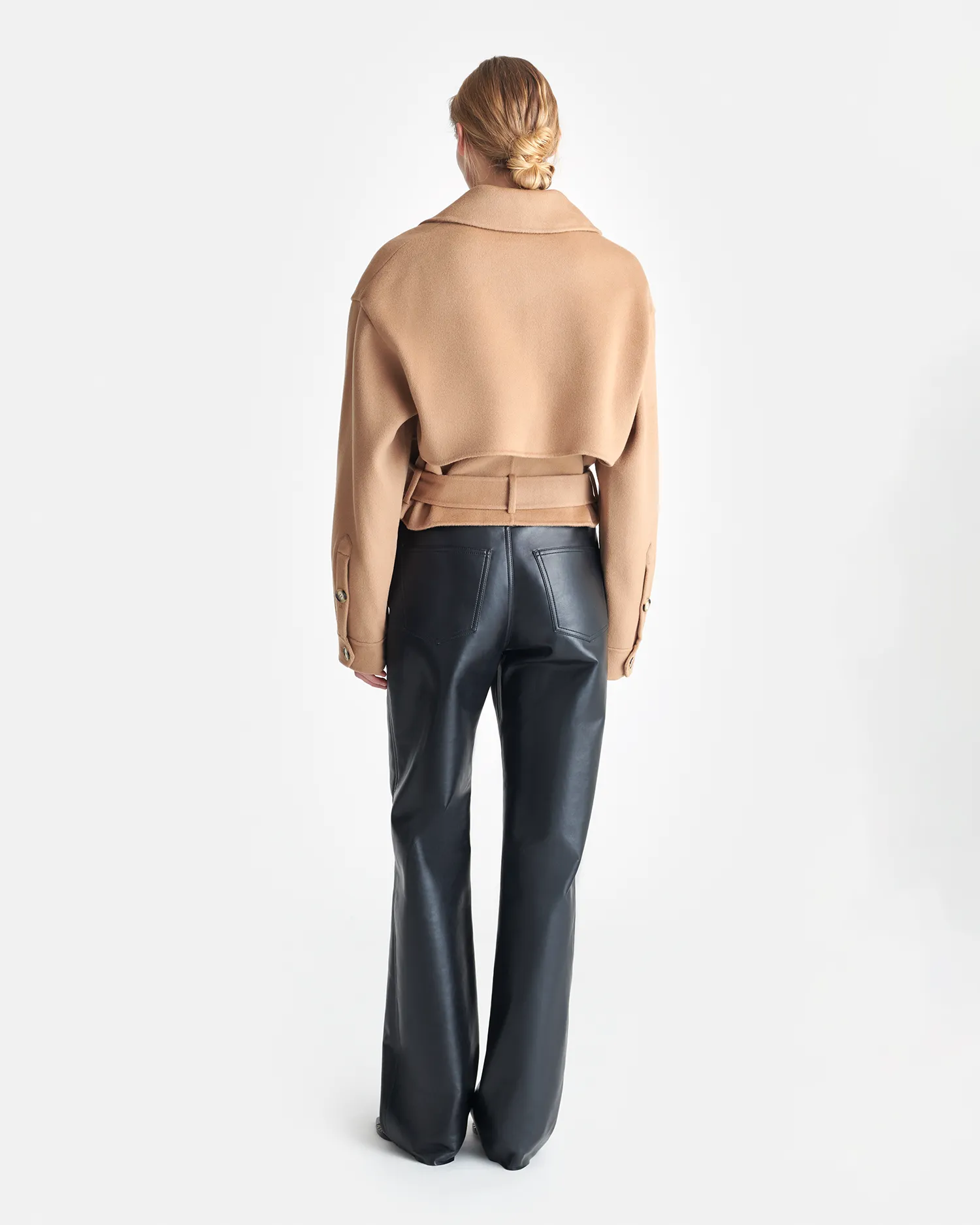 Satoyo - Wool And Silk-Blend Jacket - Camel WaterRepellent Coating geometric