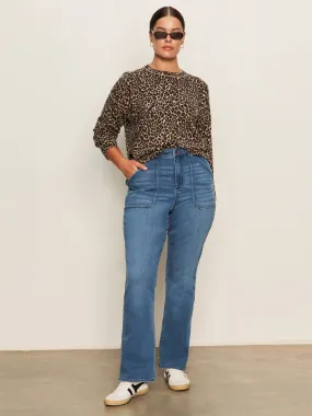 Sculpted Hayden Bootcut Jean Lucky Streak Extended Sizing Neutral Tone