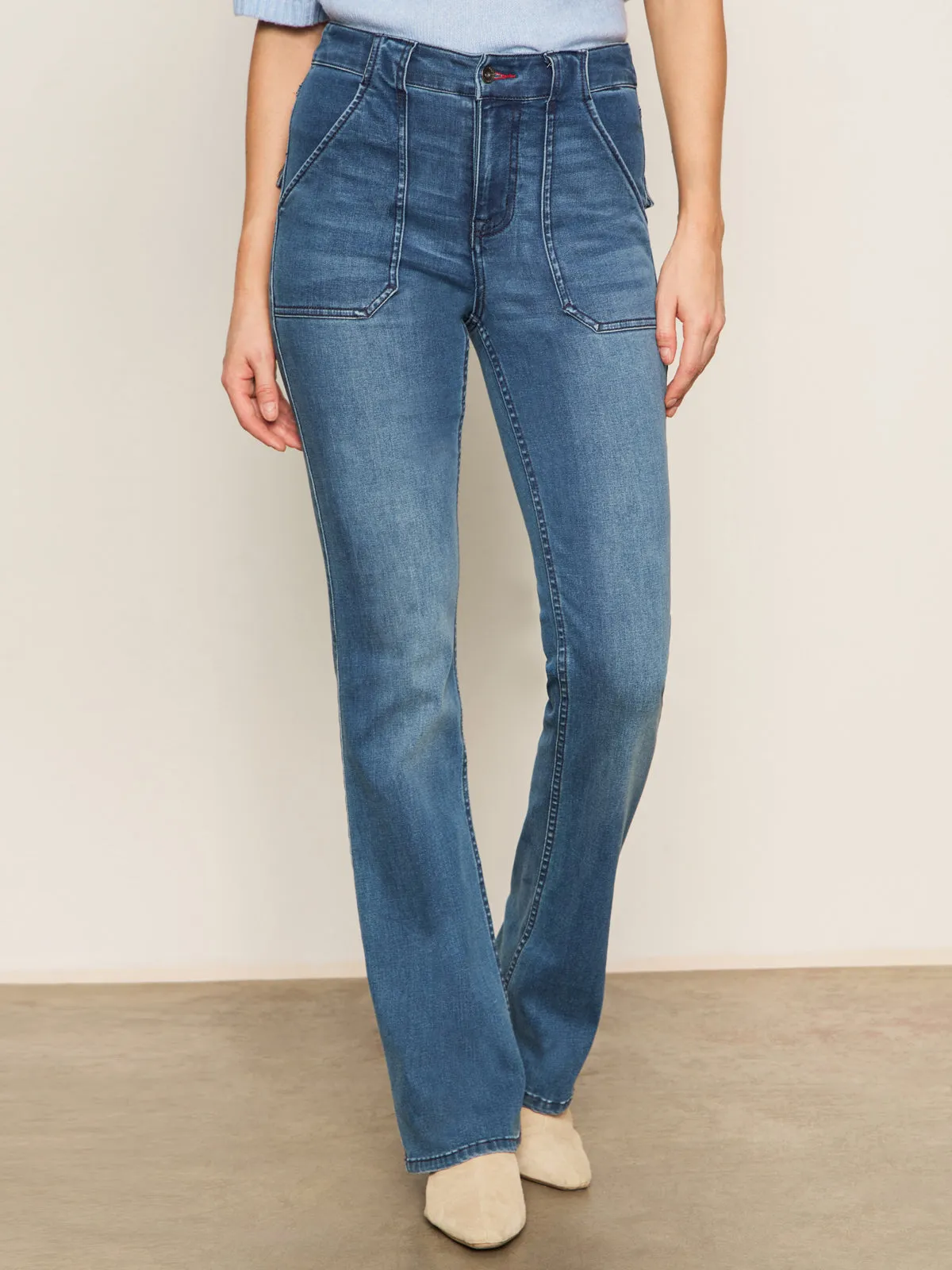Formal City Walk Party Look Affordable Beach Day Sculpted Hayden Bootcut Standard Rise Denim Pant Lucky Streak
