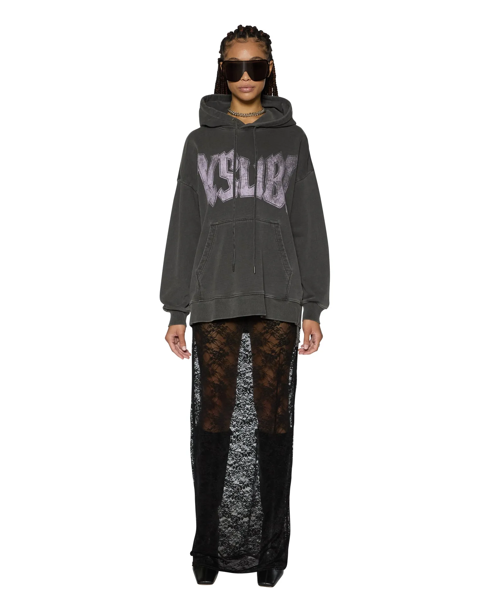 WORLD TOUR OH G HOODIE CHARCOAL Lightweight Merino Winter Ready Knit