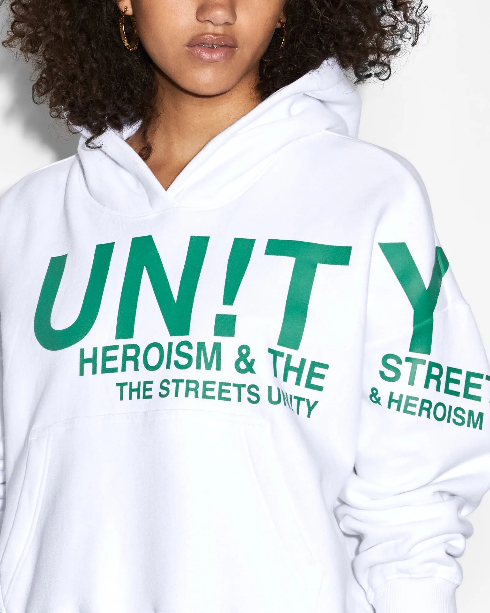 UNITY SLOUCH HOODIE WHITE Trendy Appeal