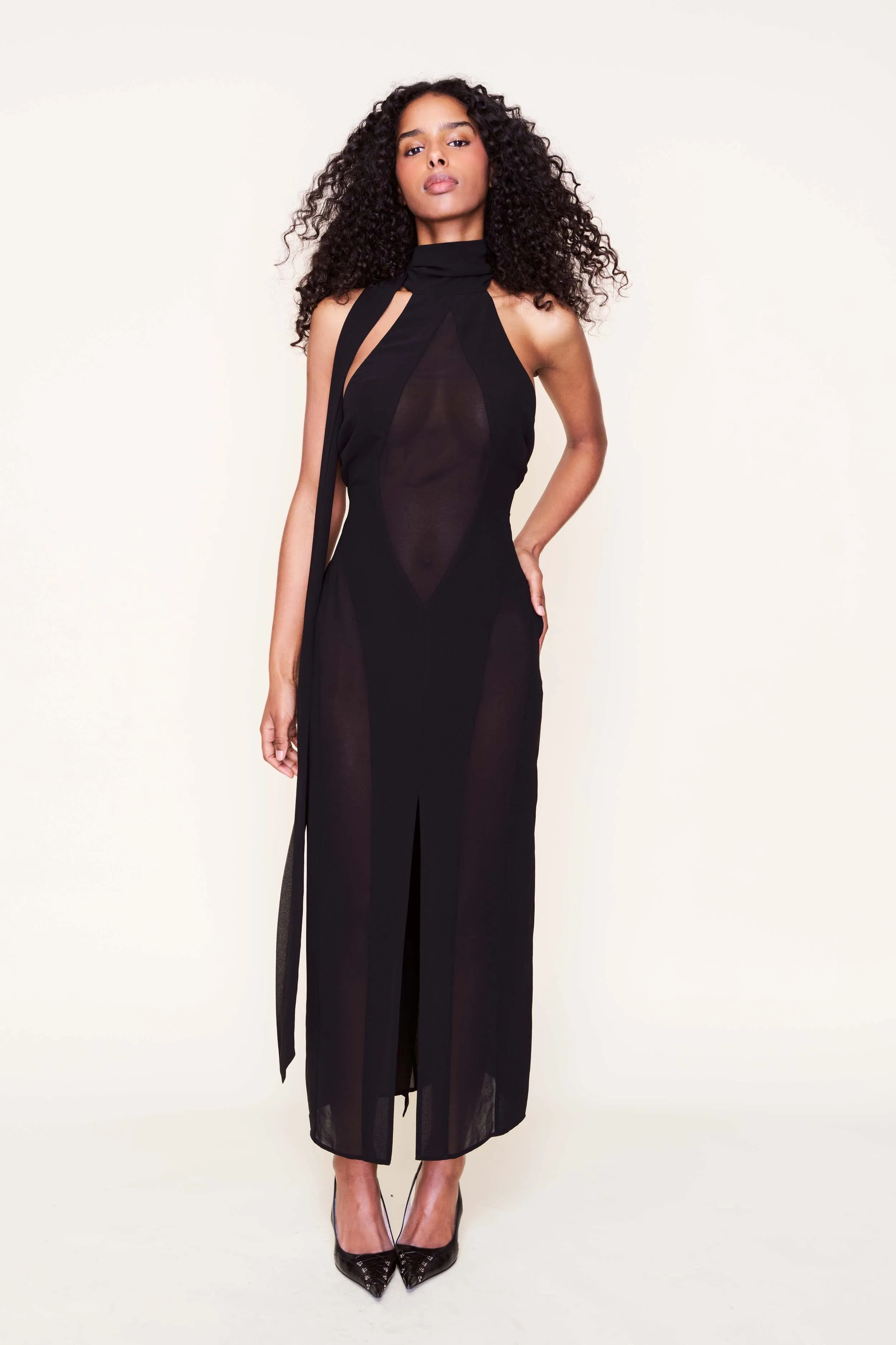 Street Vibe Koemi Sheer Panel Dress