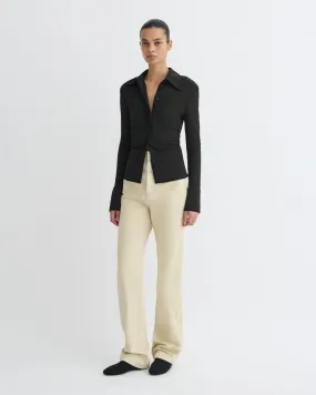 Seldes - Crochet-Trimmed Jeans - Beige Weekend Vibe Street Inspired