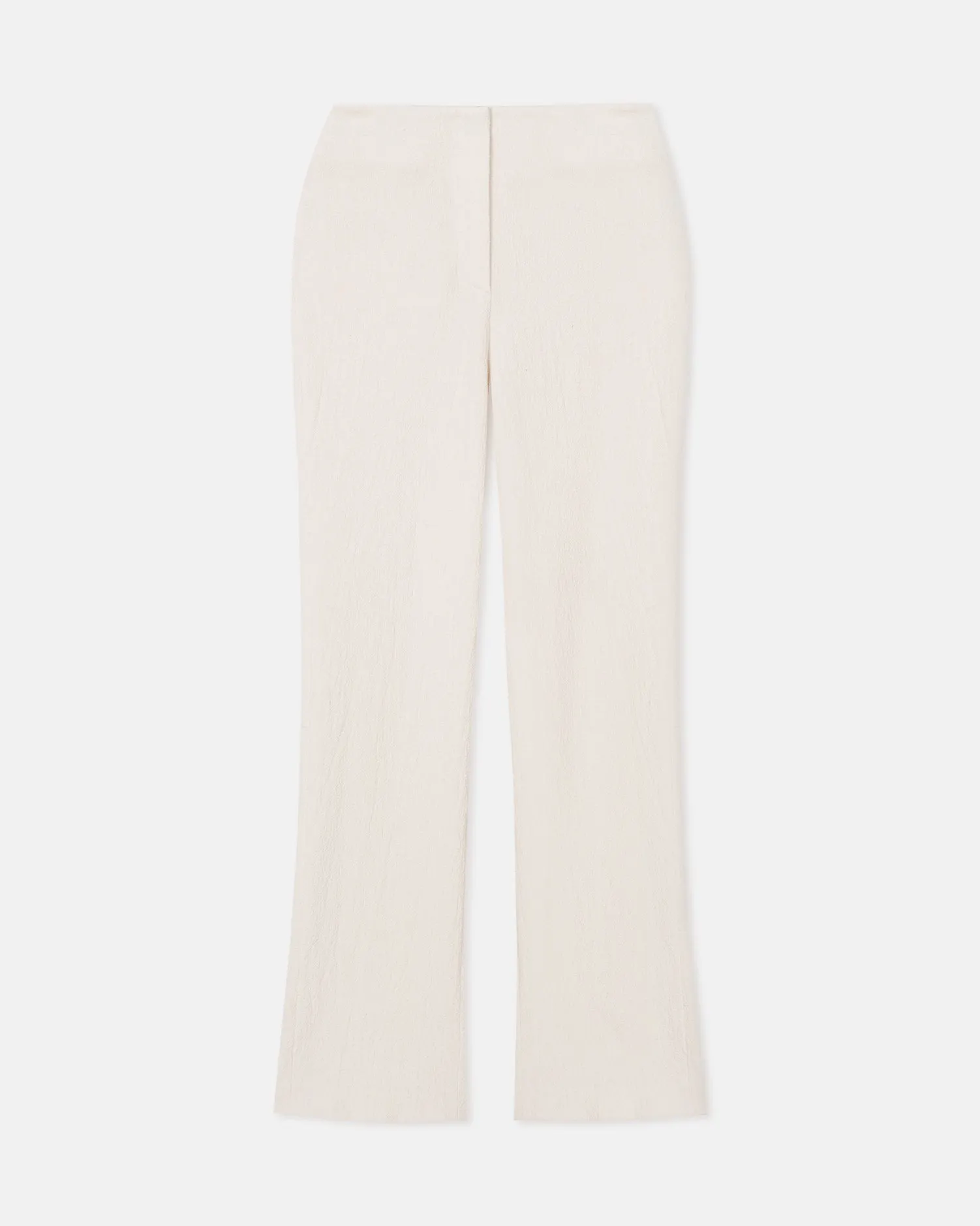 Shera - Crepe Melange Pants - Creme Low Profile Fasteners Reversible design