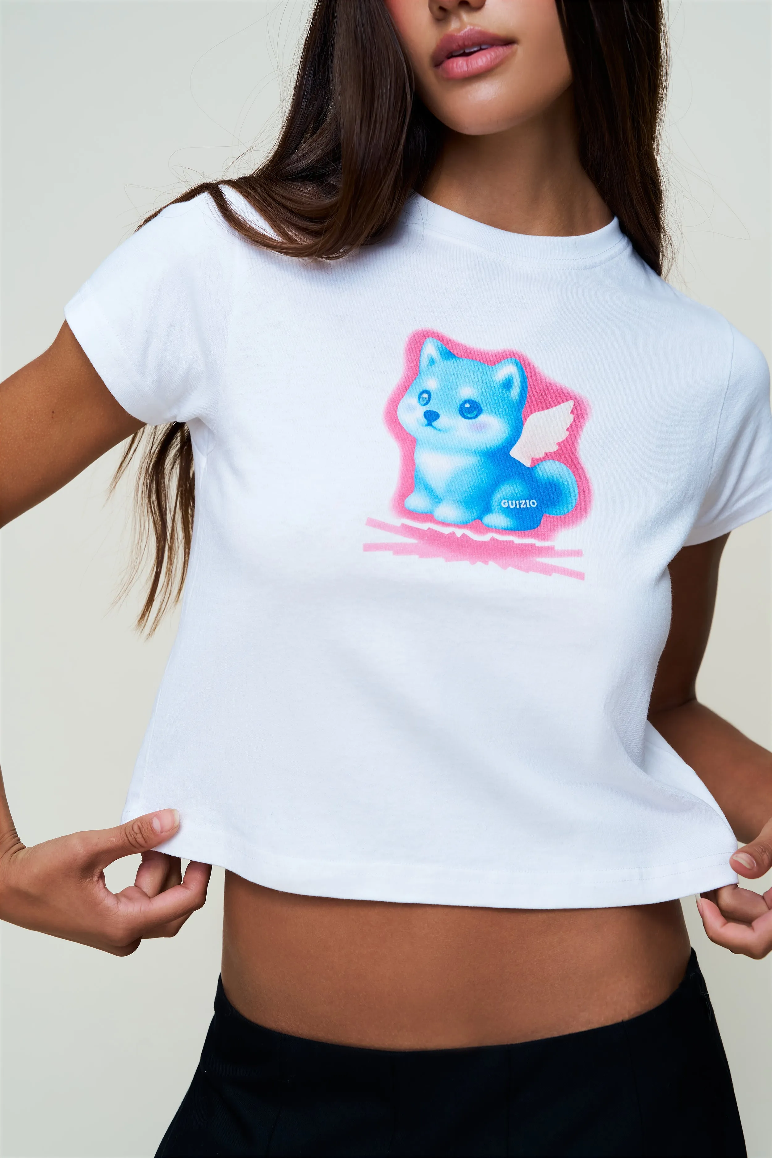 Shiba Graphic Tee Classic Style Neutral Shade