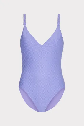 Shimmer Texture Braided One Piece Anti Sag Waistband