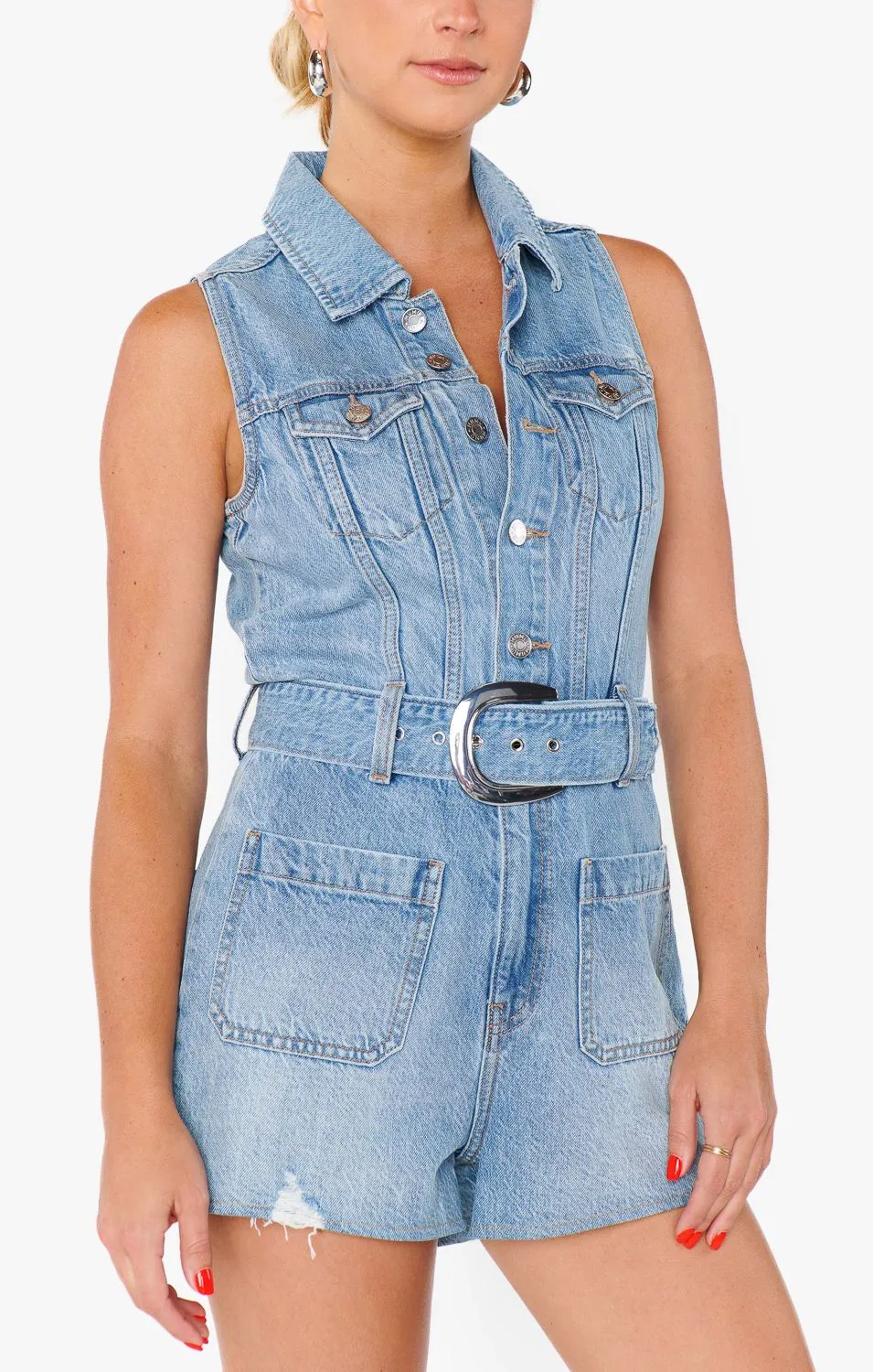 Layered Ply Construction Hybrid Fabric Blend Show Me Your Mumu - Rancho Mirage Romper