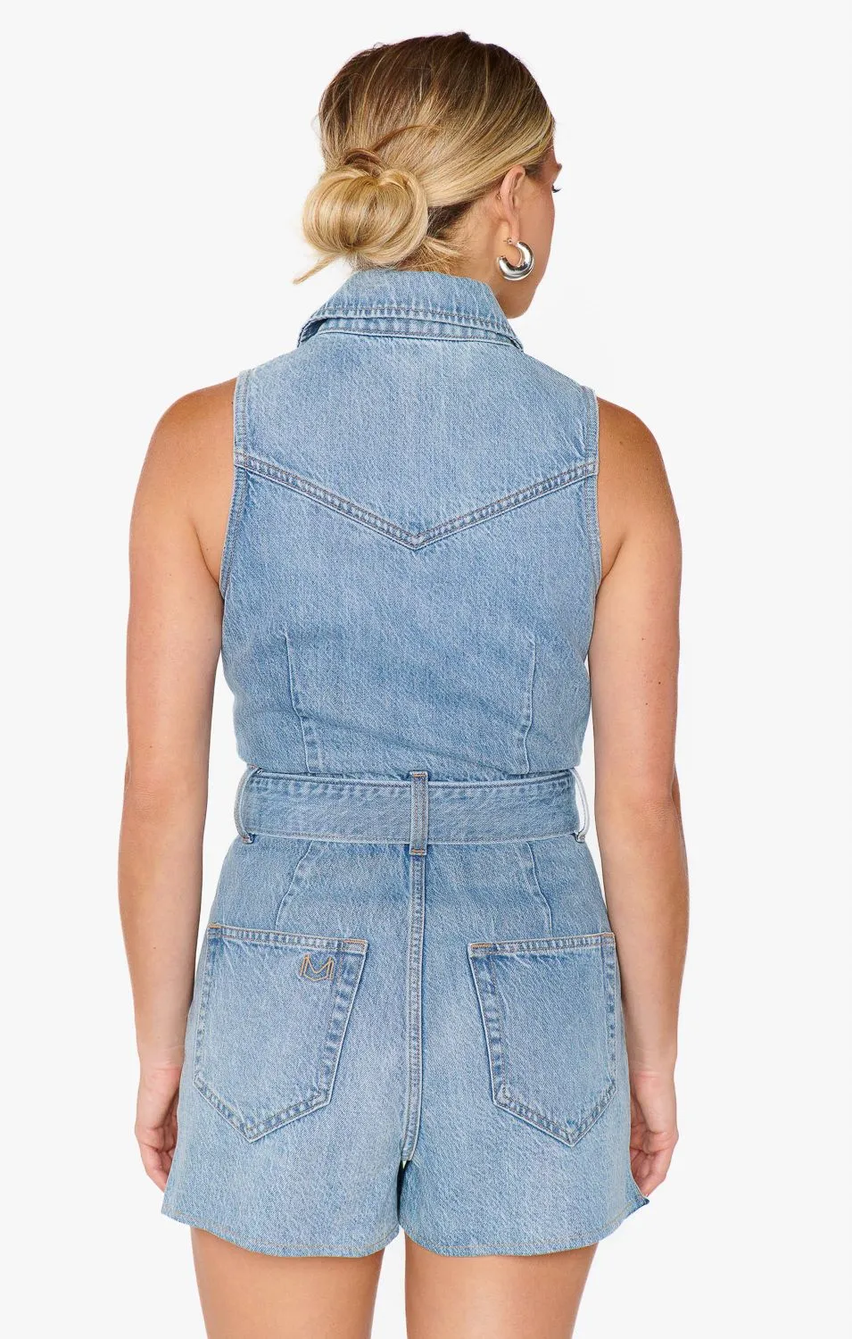 Show Me Your Mumu - Rancho Mirage Romper Ergonomic Shoulder Shape Yarn Dye Stripe