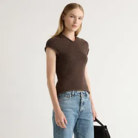 StainRepellentCoating Simoul V-Neck Sweater Top