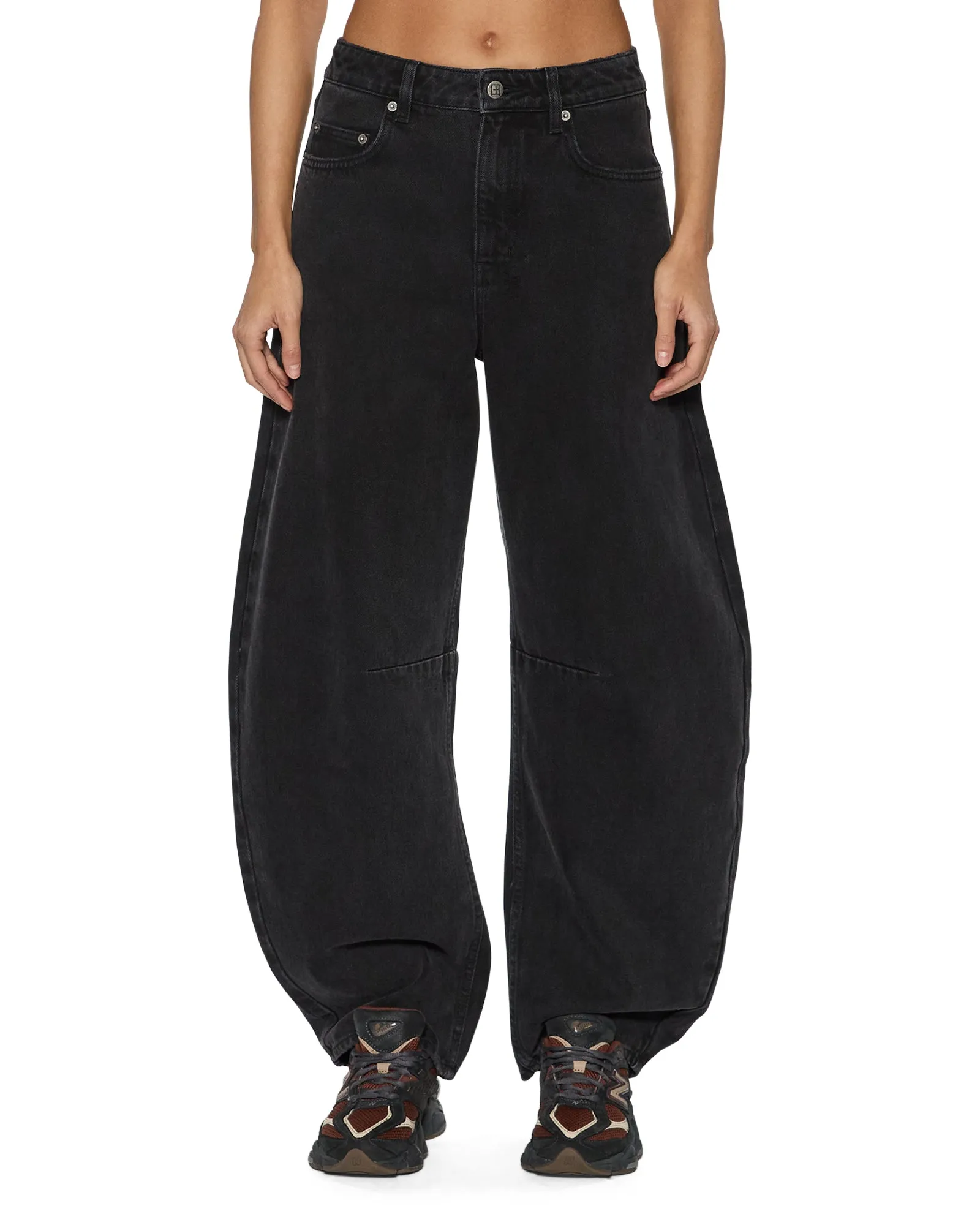 BARREL JEAN NOIR Street Mood Moisture Wicking Lining