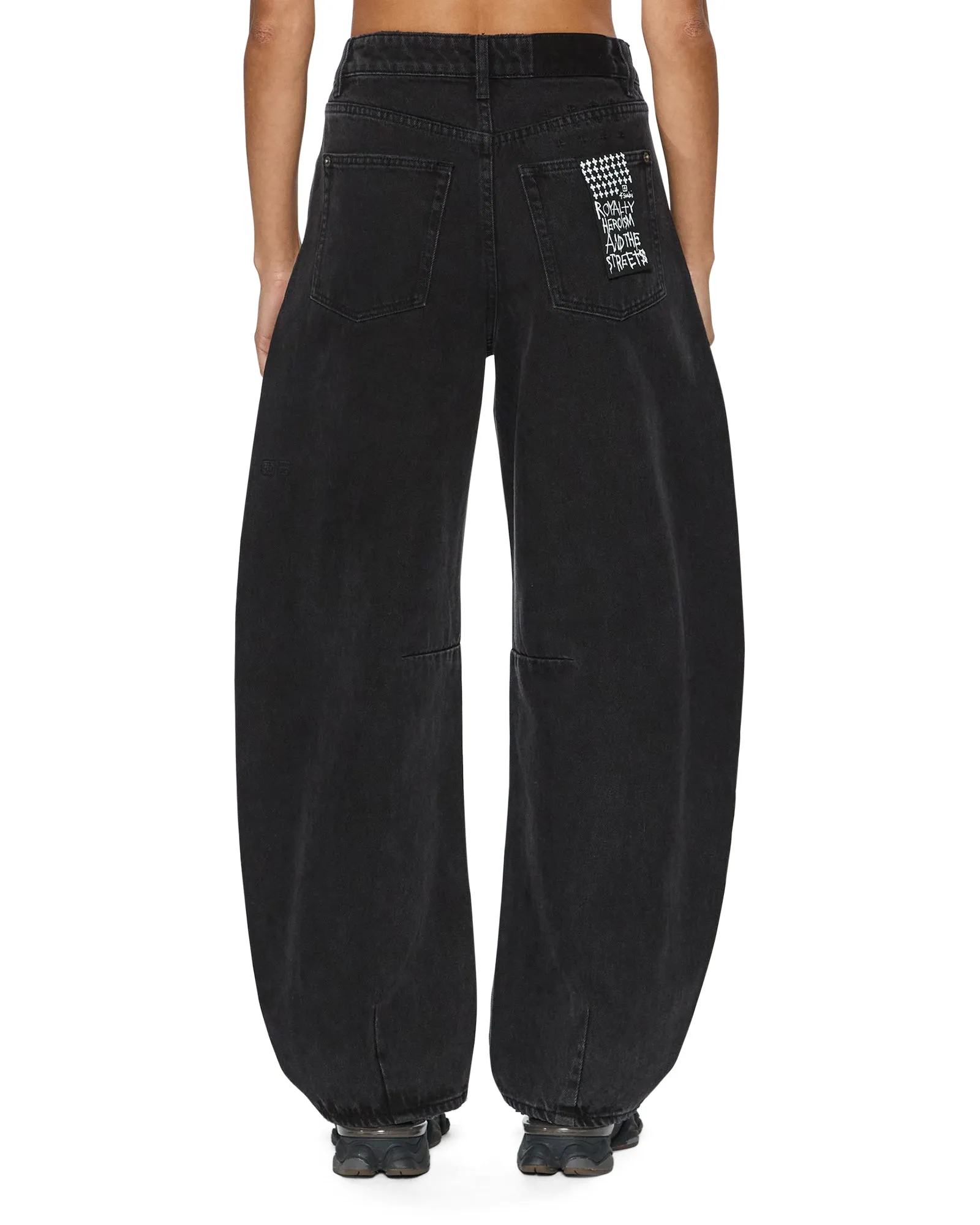 BARREL JEAN NOIR Casual Friday Durable Athlete Fit Trendy Choice