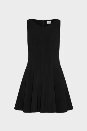 Chic Everyday Wear Relaxed Comfort Look Sleeveless Stretch Cady Fit And Flare Dress