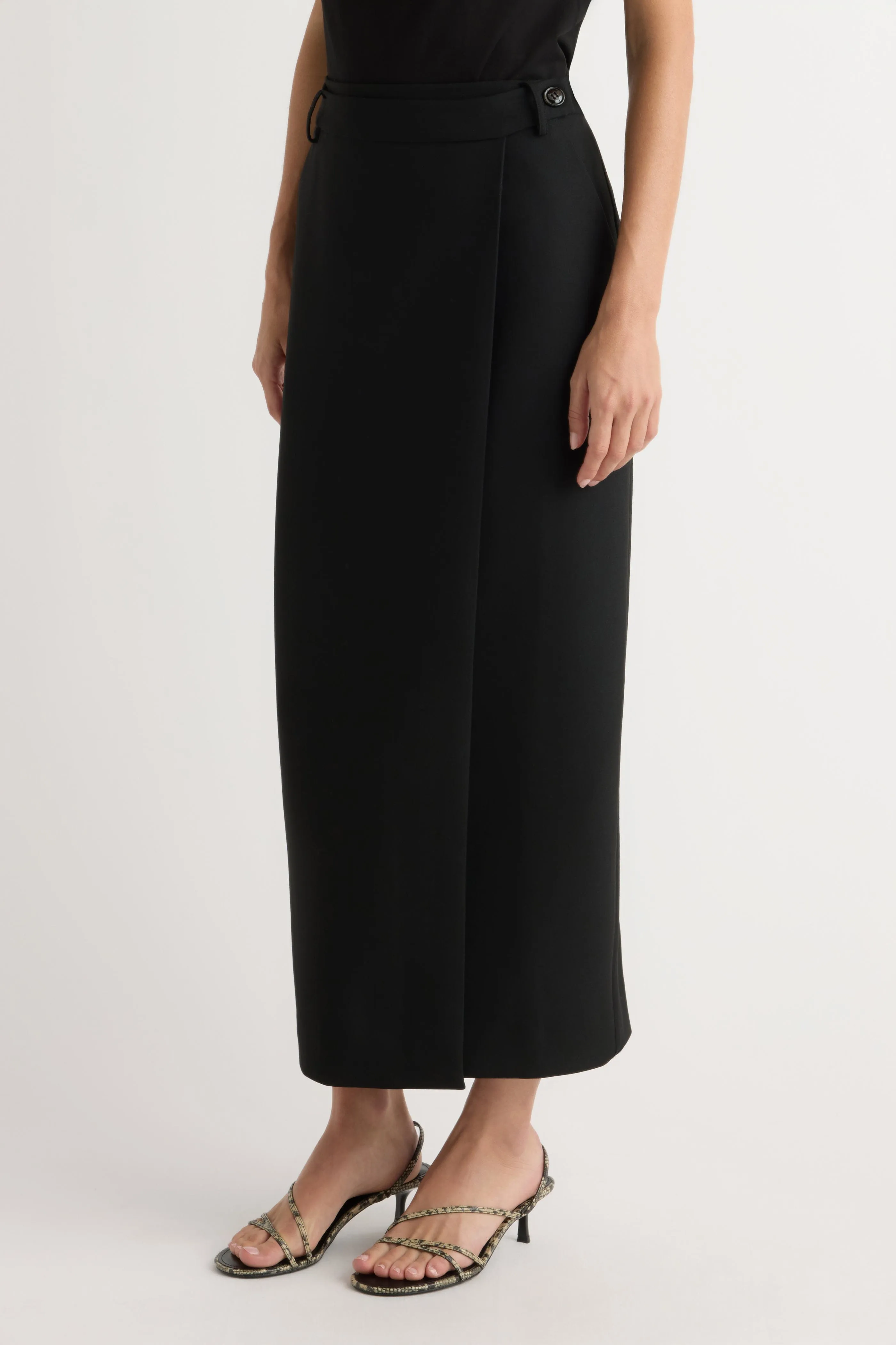 beaded embellishment Soft Motion Spencer Wrap Maxi Skirt