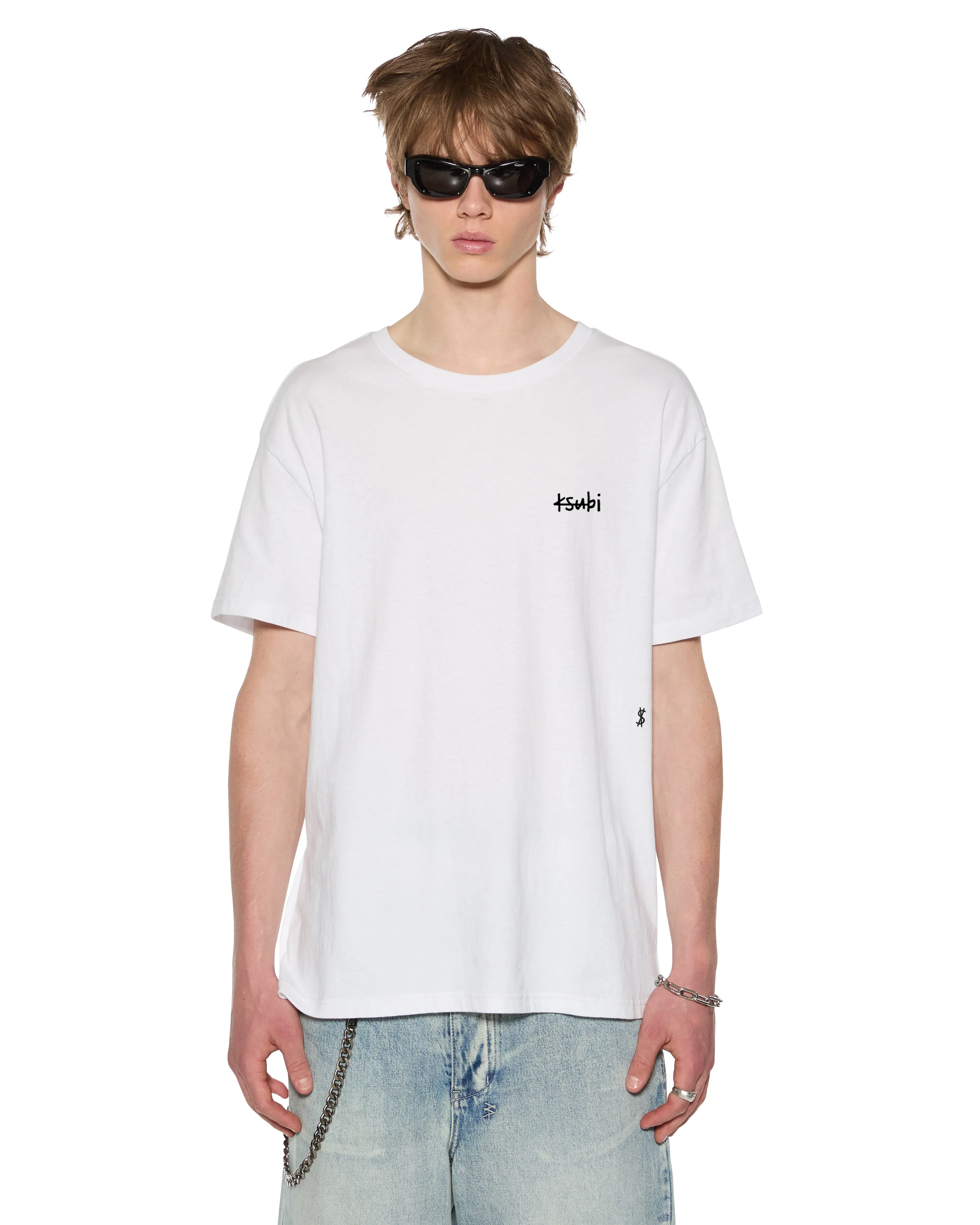 Geometric precision ALL DAY BIGGIE SS TEE WHITE