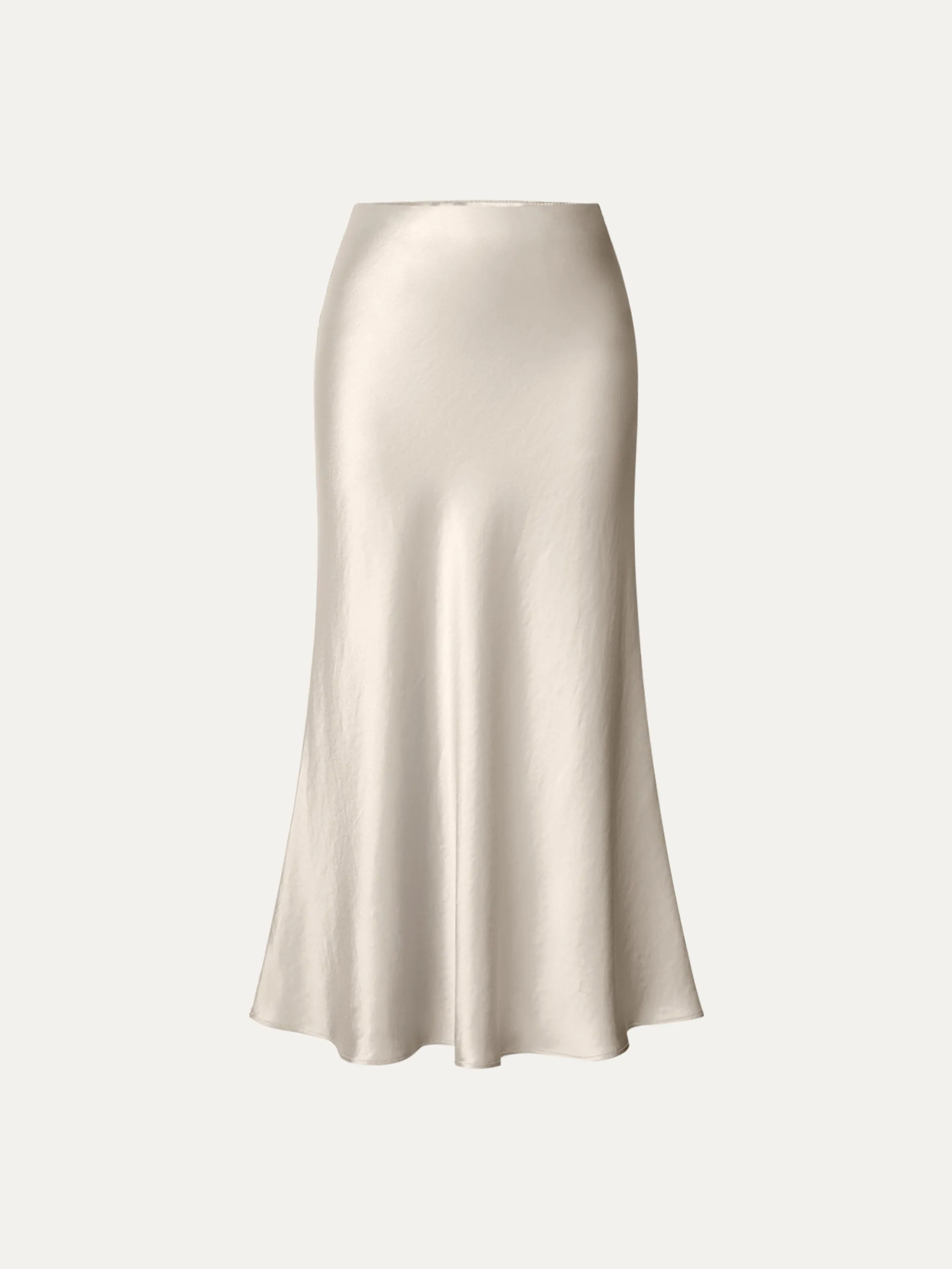 Silk-Like Bias-Cut Slip Skirt Flexible Ankle Cuffs NoiseReducingFabric