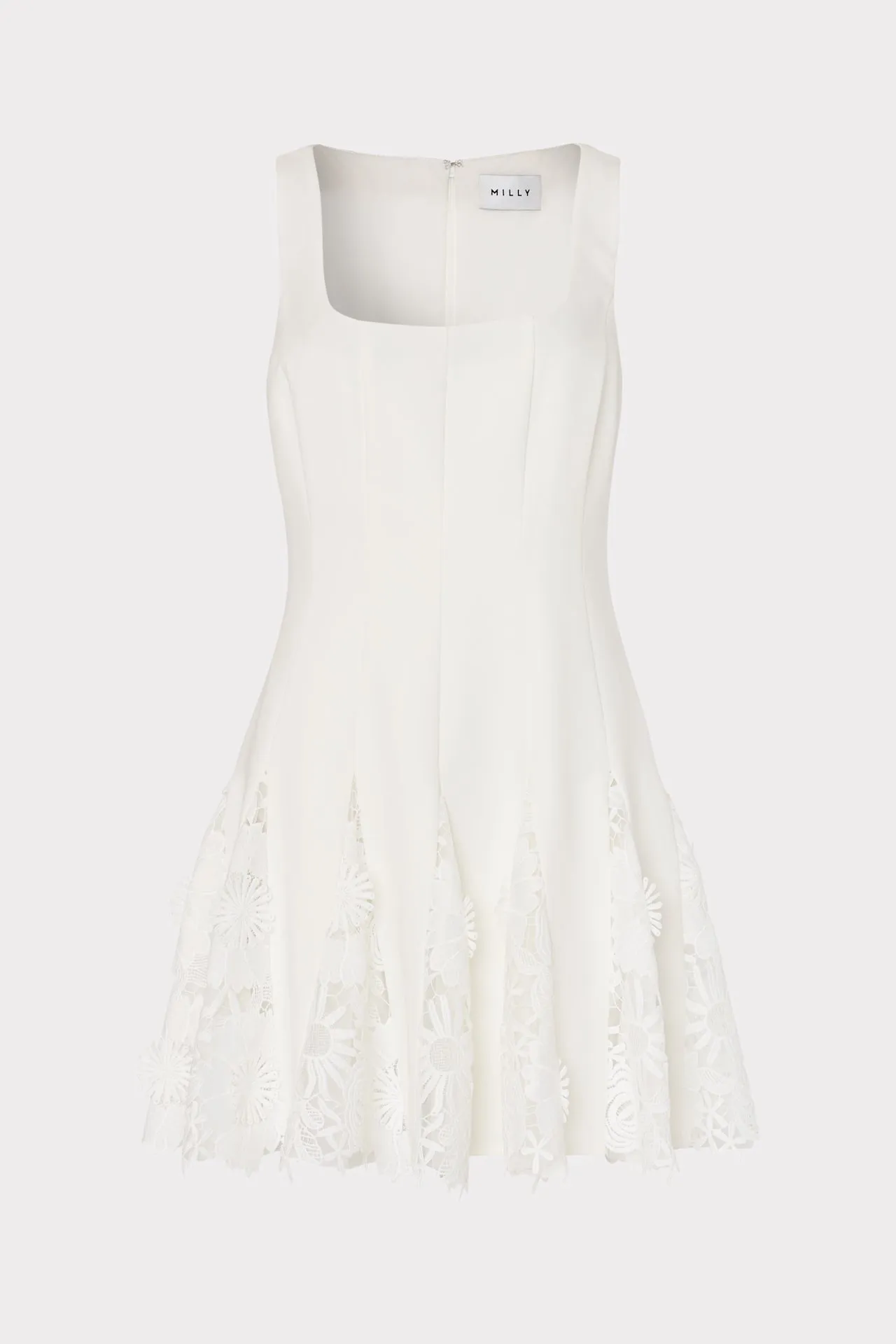 ribbed texture TaglessCollars Ariel Cady 3D Lace Combo Dress