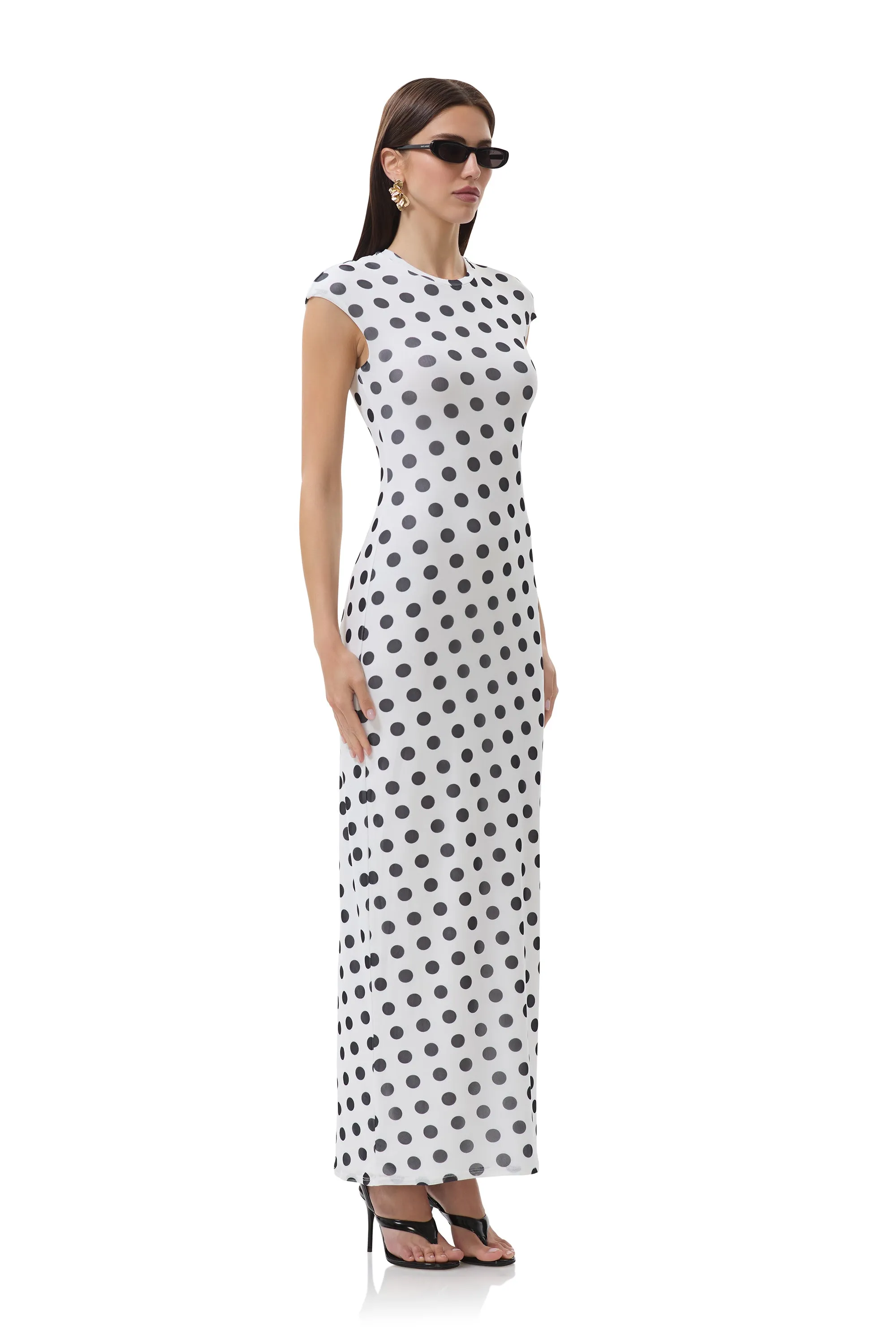 Natural Aesthetic Cody Dress - Blanc Dot
