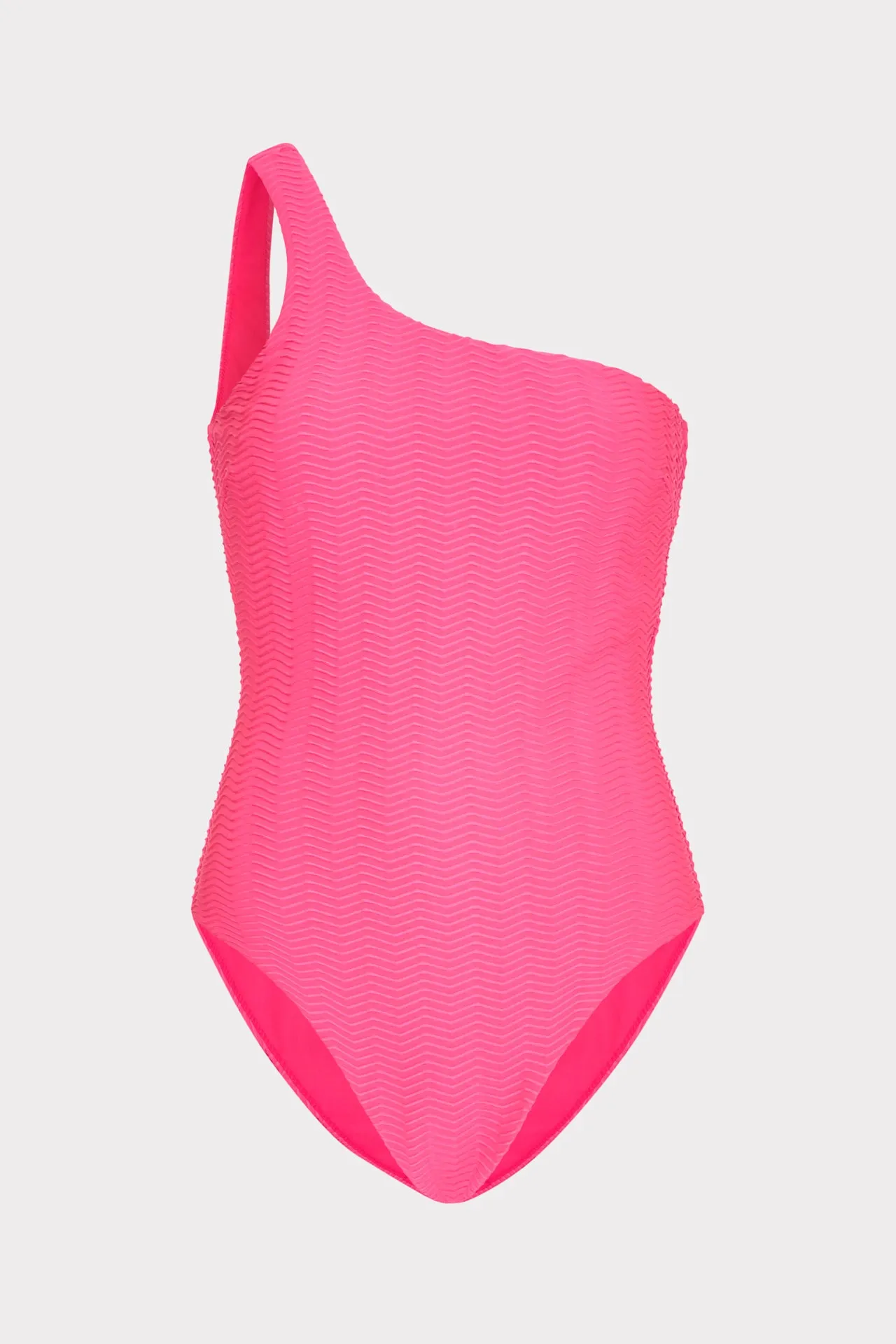 Smart purchase Tropical Getaway Joni Textured Chevron One Shoulder One Piece