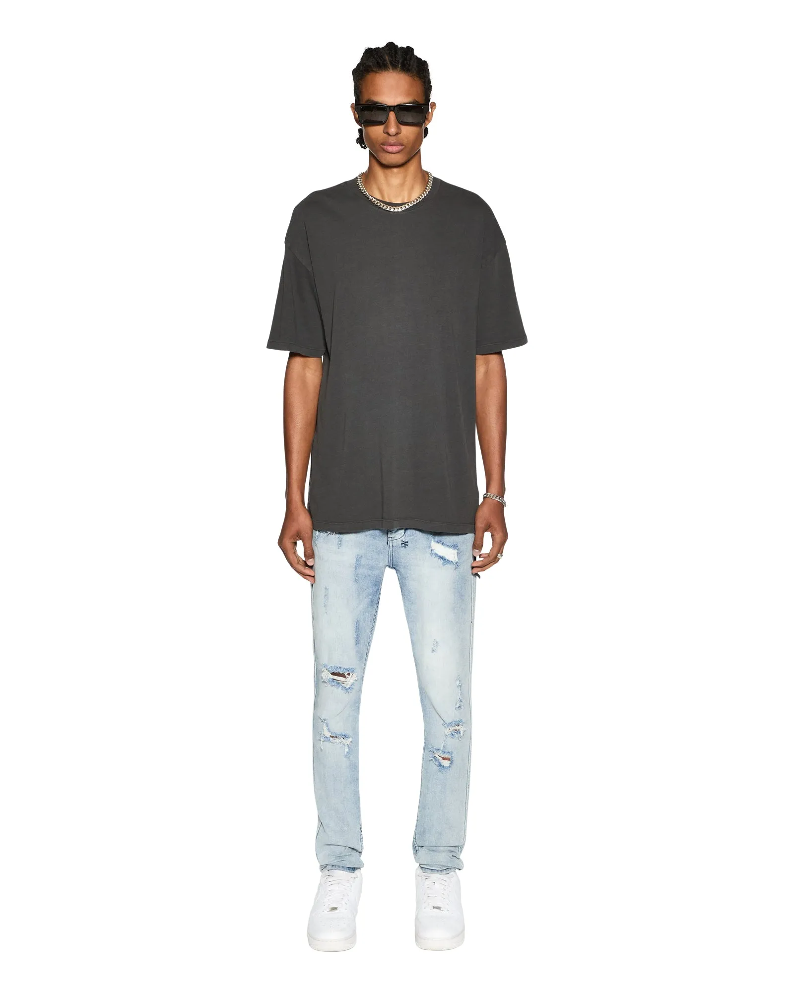 Casual Day Wear BIGGIE SS TEE BACK TO BLACK