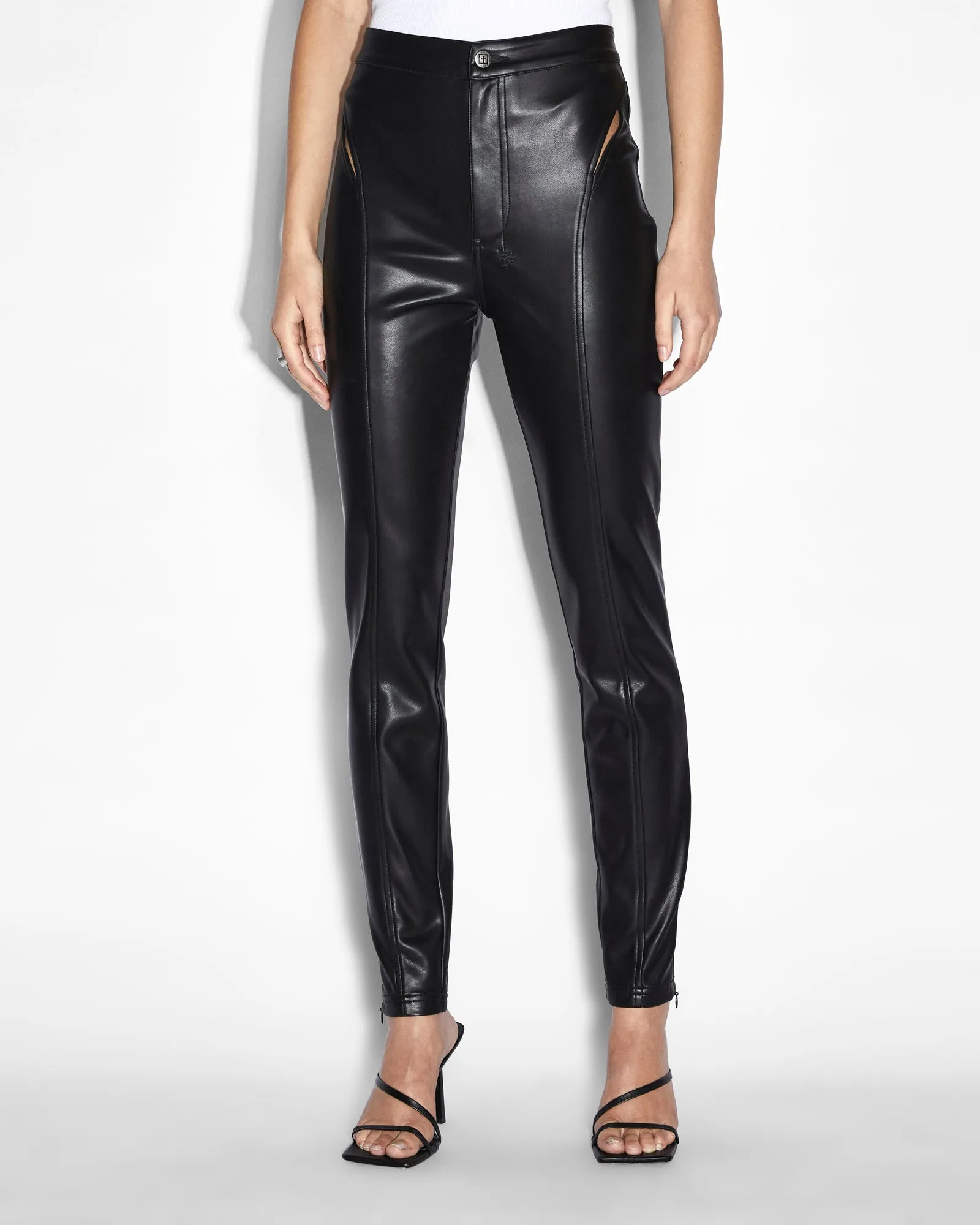 Eco Friendly Fabric KLUB PANT KUT OUT BLACK