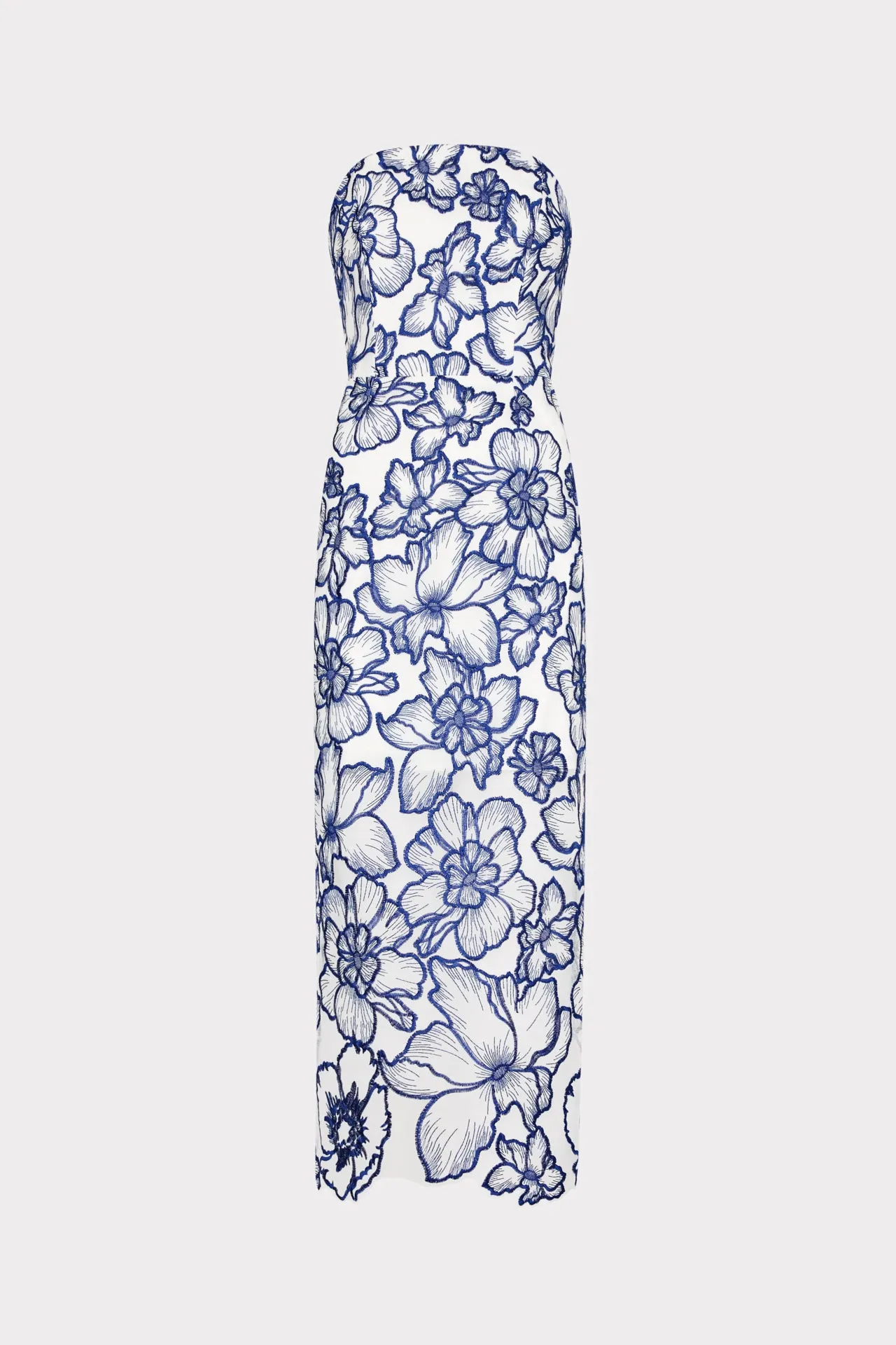 Kait Floral Garden Embroidered Dress Belt Waist