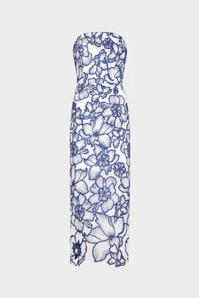 Sophisticated Design Kait Floral Garden Embroidered Dress