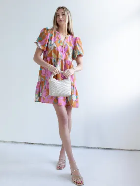 Velvet-Edge Casual Outfit Cari Mini Dress