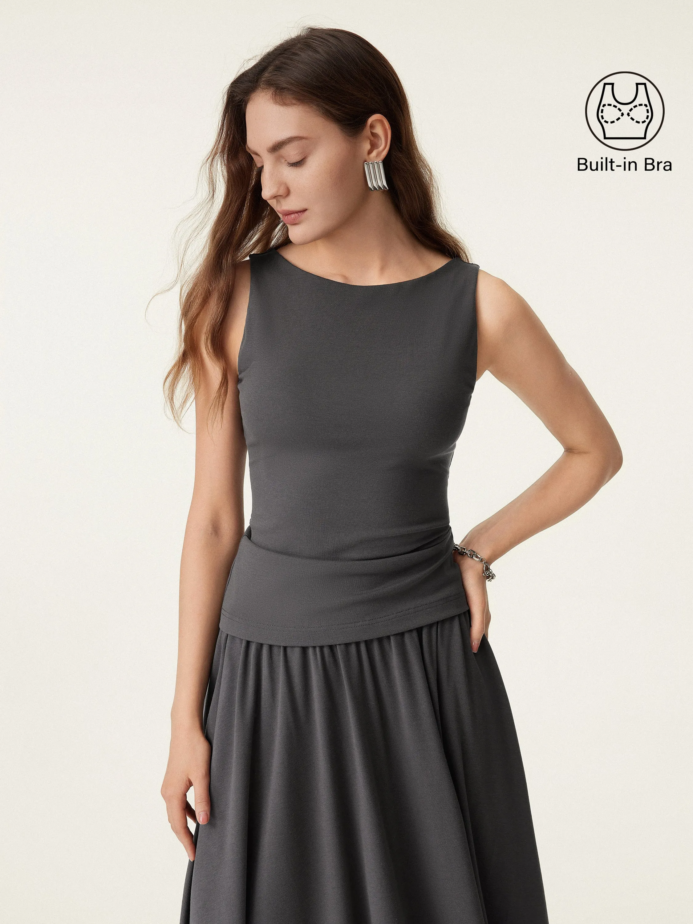 Soft Boatneck New Airy Brami Tank LightweightLayeringSystem PocketDetails