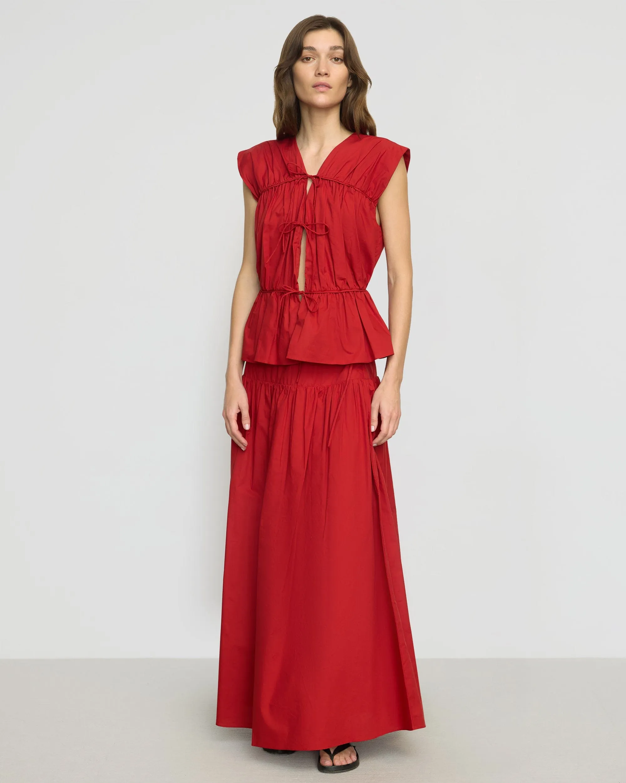 Bao Organic Cotton Drop-Waist Skirt Comfy Look