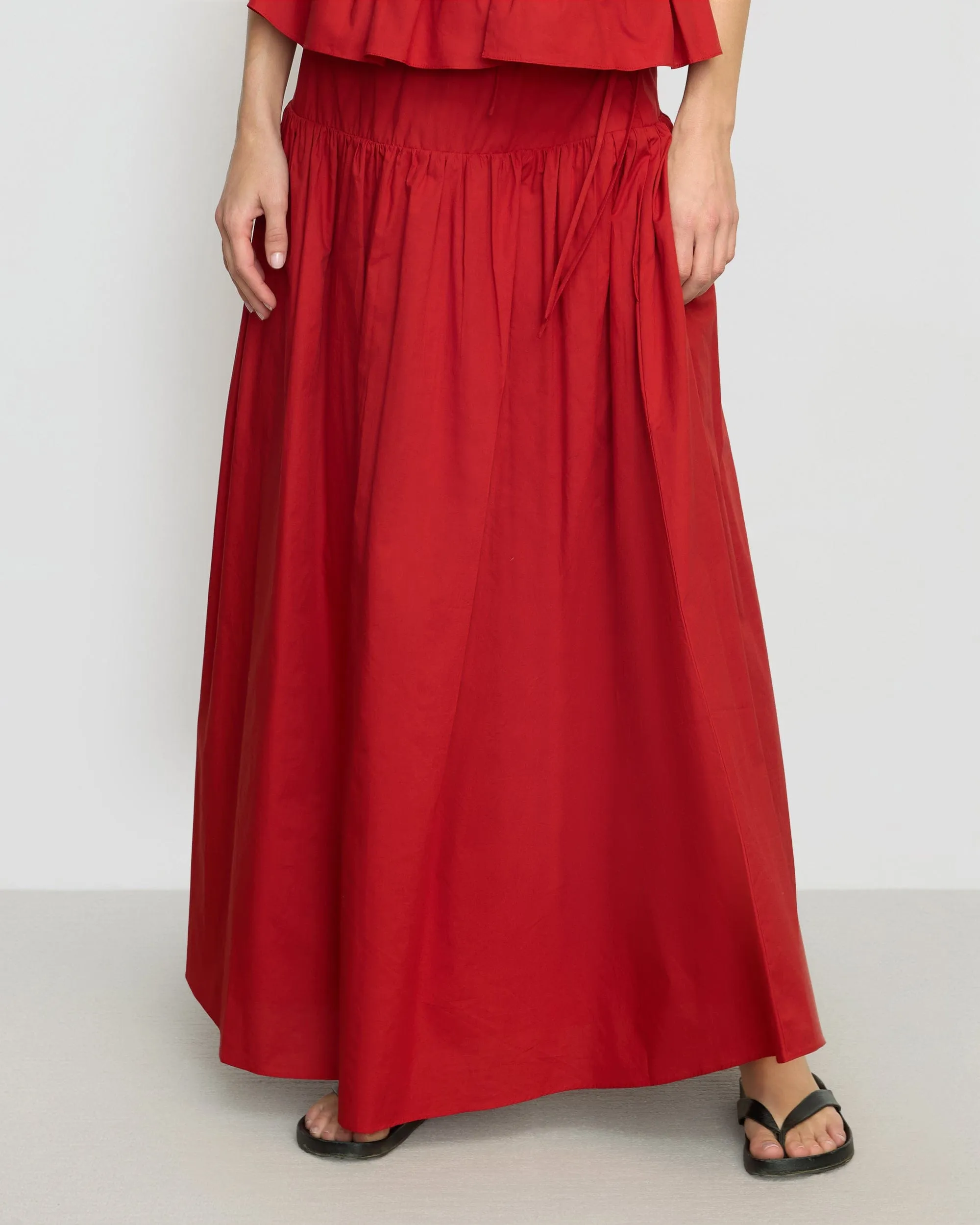 Beach Day Bao Organic Cotton Drop-Waist Skirt