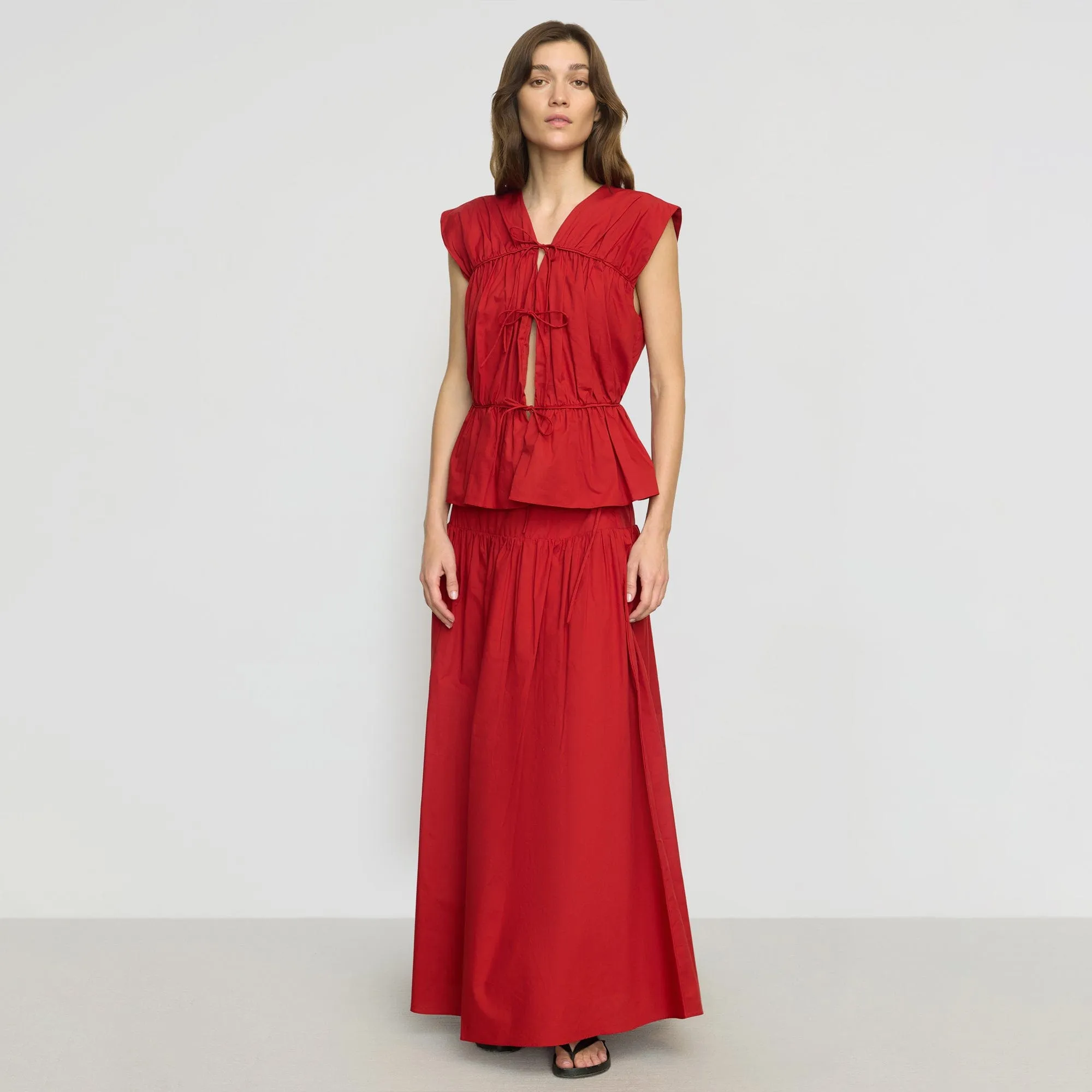 Clean Mood Bao Organic Cotton Drop-Waist Skirt