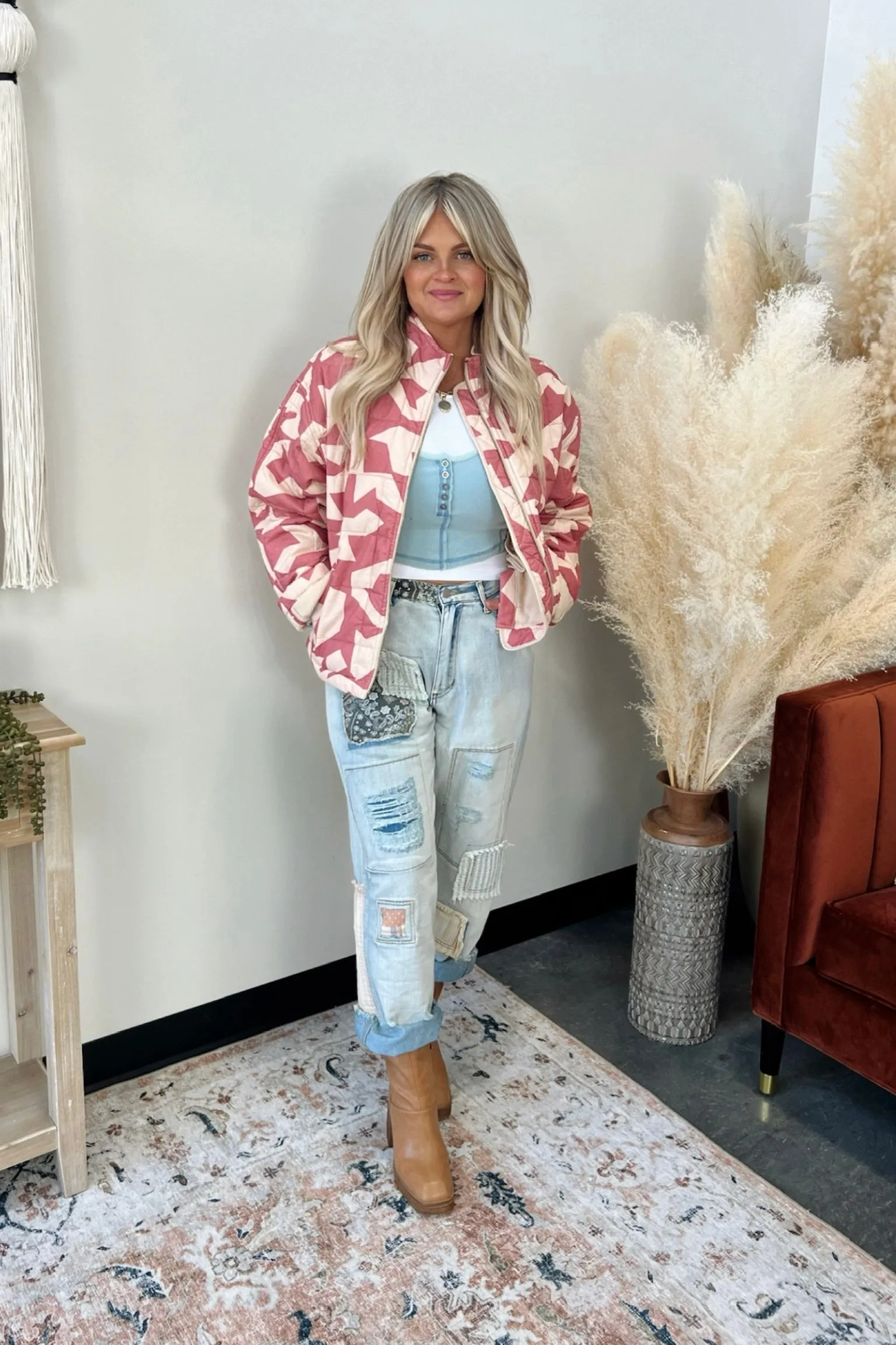 Kaylynn Zip Up Jacket Lux Collection - FINAL SALE Stylish Outfit Casual Long Sleeve