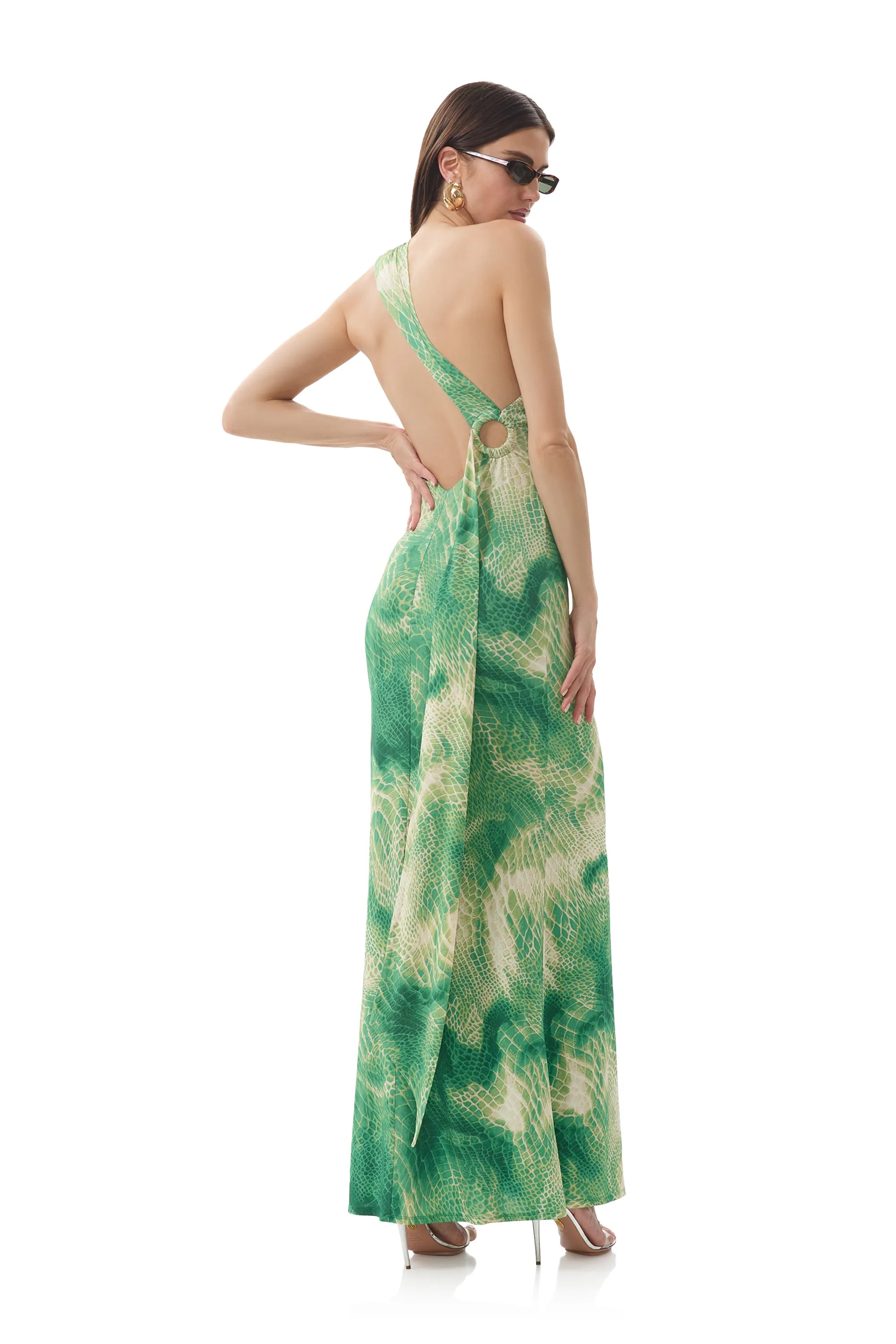 Lounge Vibes Carlotta Dress - Green Snake