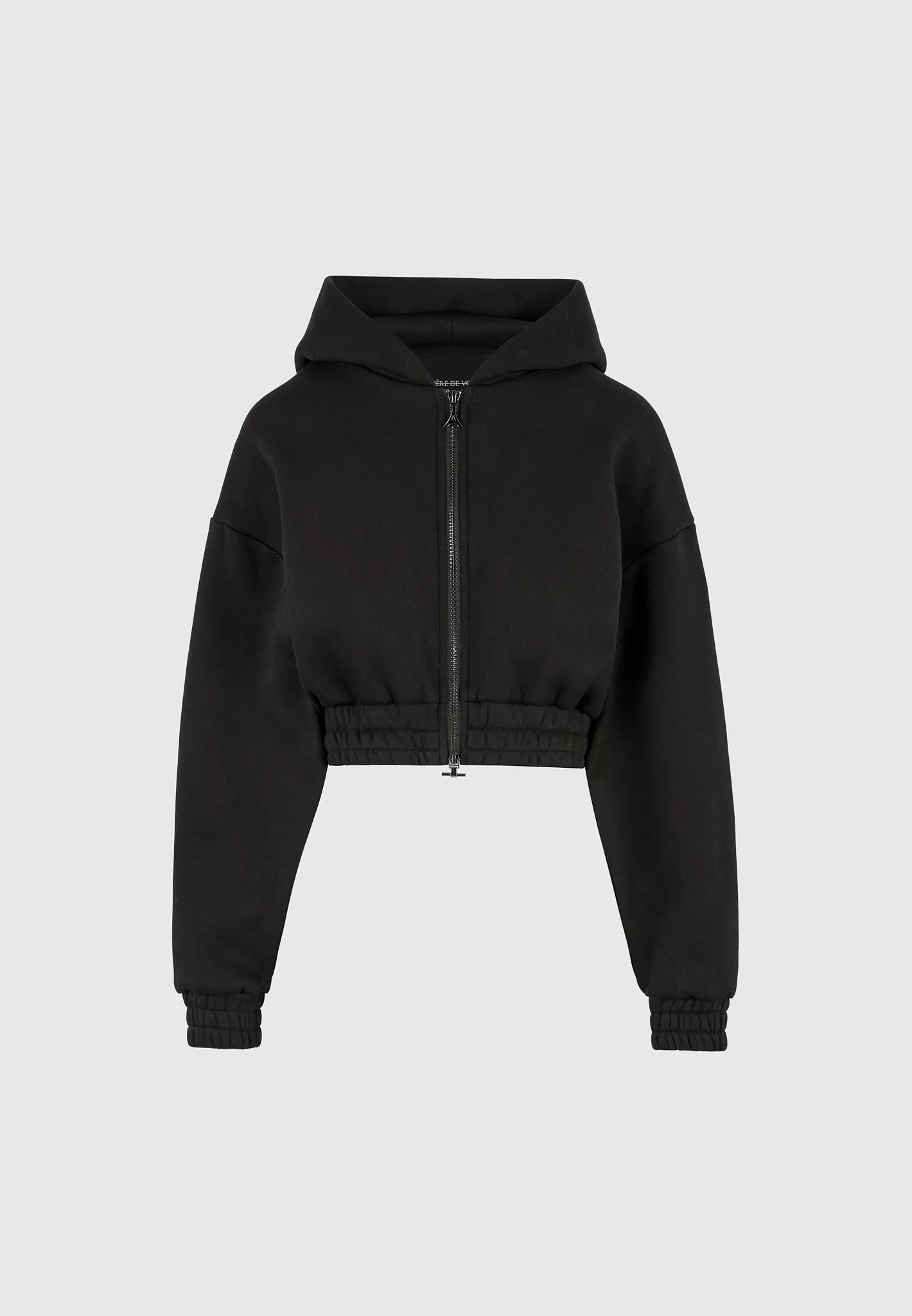 Professional Cut Josiane - Relaxed Zip Through Hoodie - Black