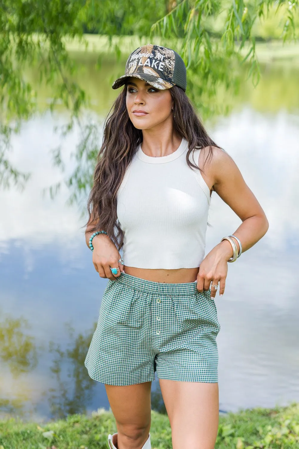 OEKOTEX Certified Fabric LA Basic Crop - Cream