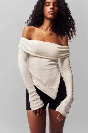 Soler Fold Over Knit Top Non Restrictive Fit