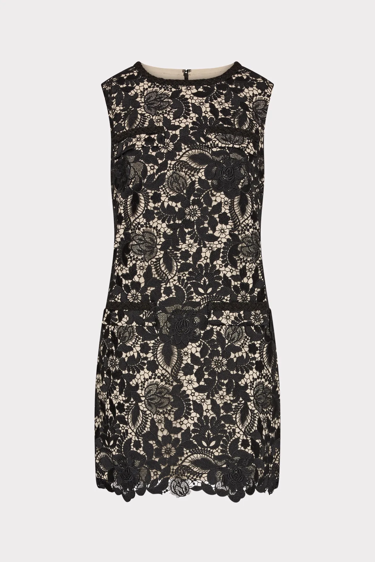 3D Garden Lace Sleeveless Mini Dress Fall Outfit Flared shape