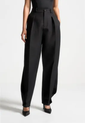 Chilly Day Fit Sophie - Twist Leg Tailored Trousers - Black