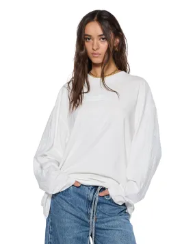EcoCertified SOTT BOYFRIEND LS TEE VINTAGE WHITE