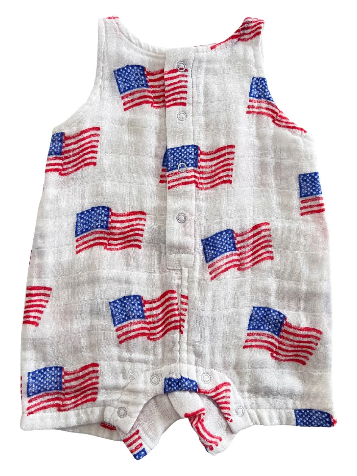 Warm Hoodie SpearmintLOVE -American Flag Romper