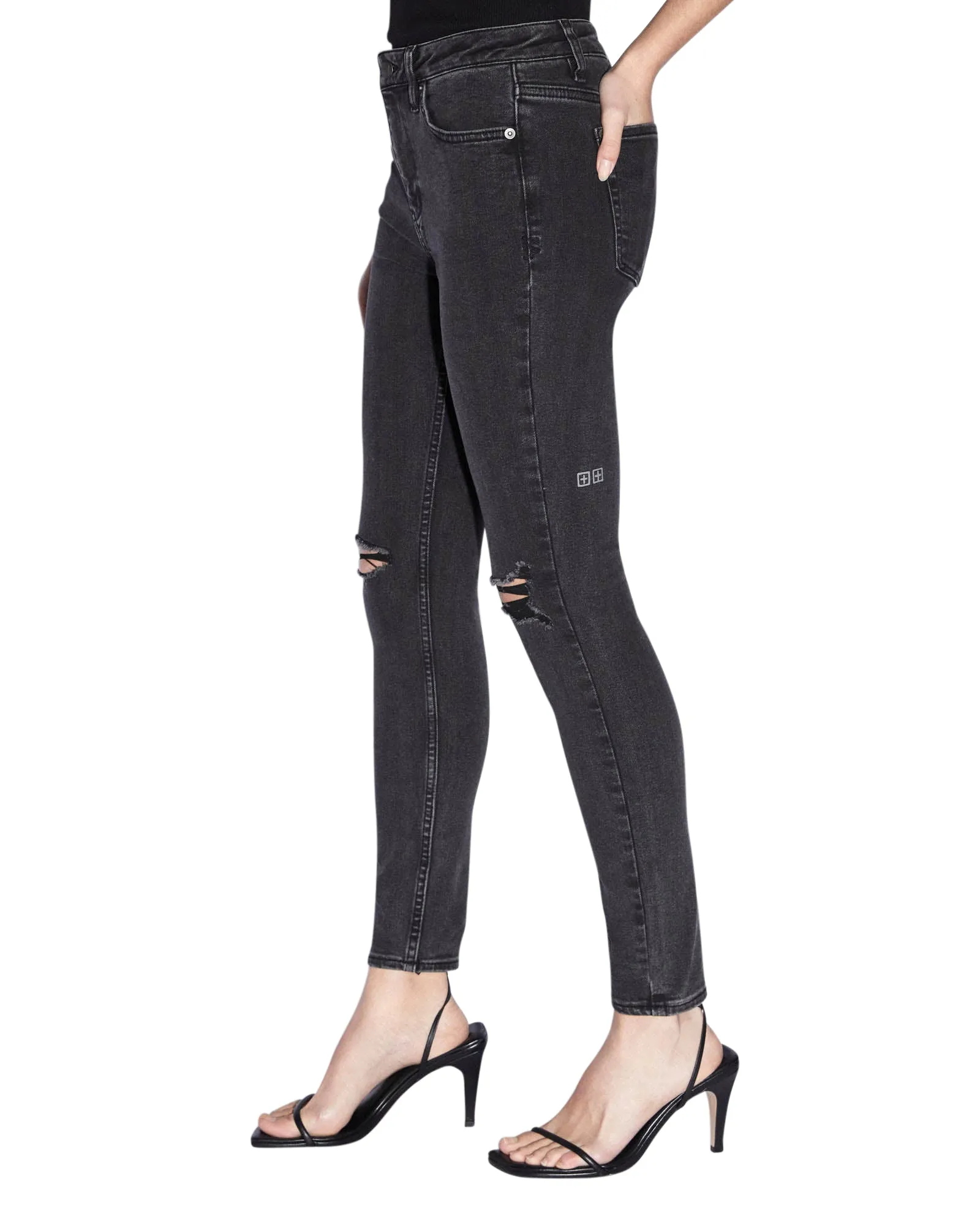 Student Outfit Earthy Simple clothing SPRAY ON HELL CAT RIPPED