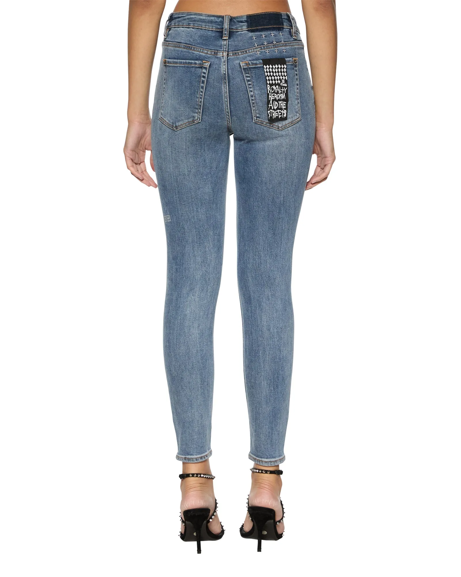 SPRAY ON TRUE VINTAGE Street Style Reinforced Stitching Details