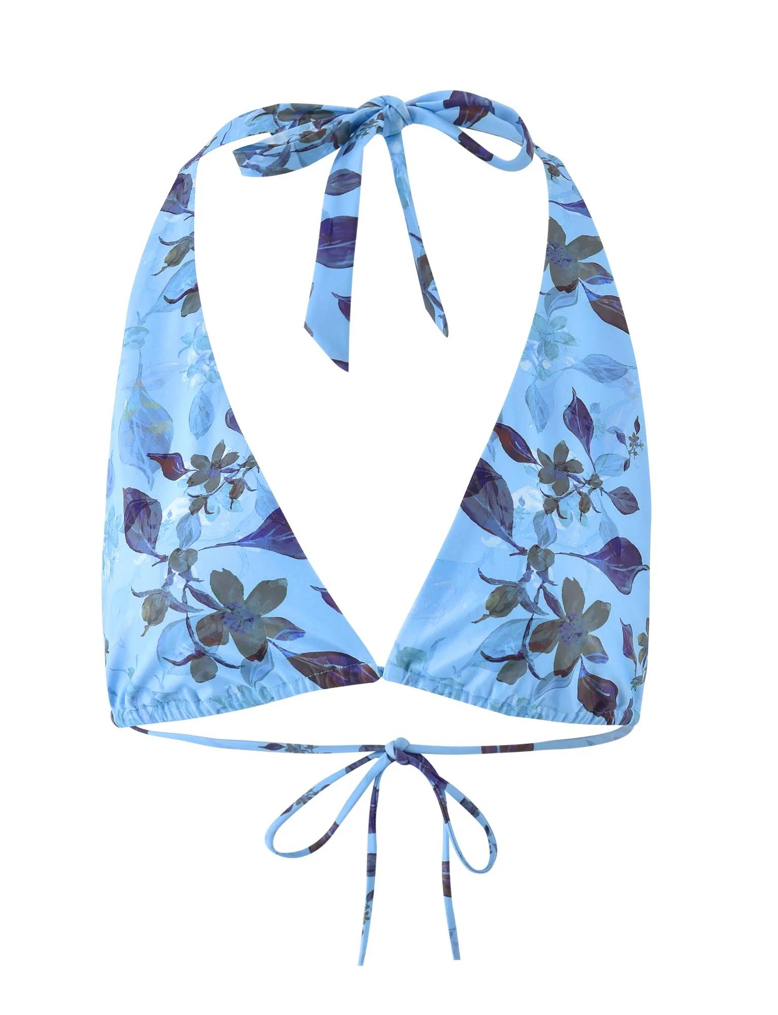 Statement Piece STACI BIKINI TOP - BLUE : WATERCOLOUR