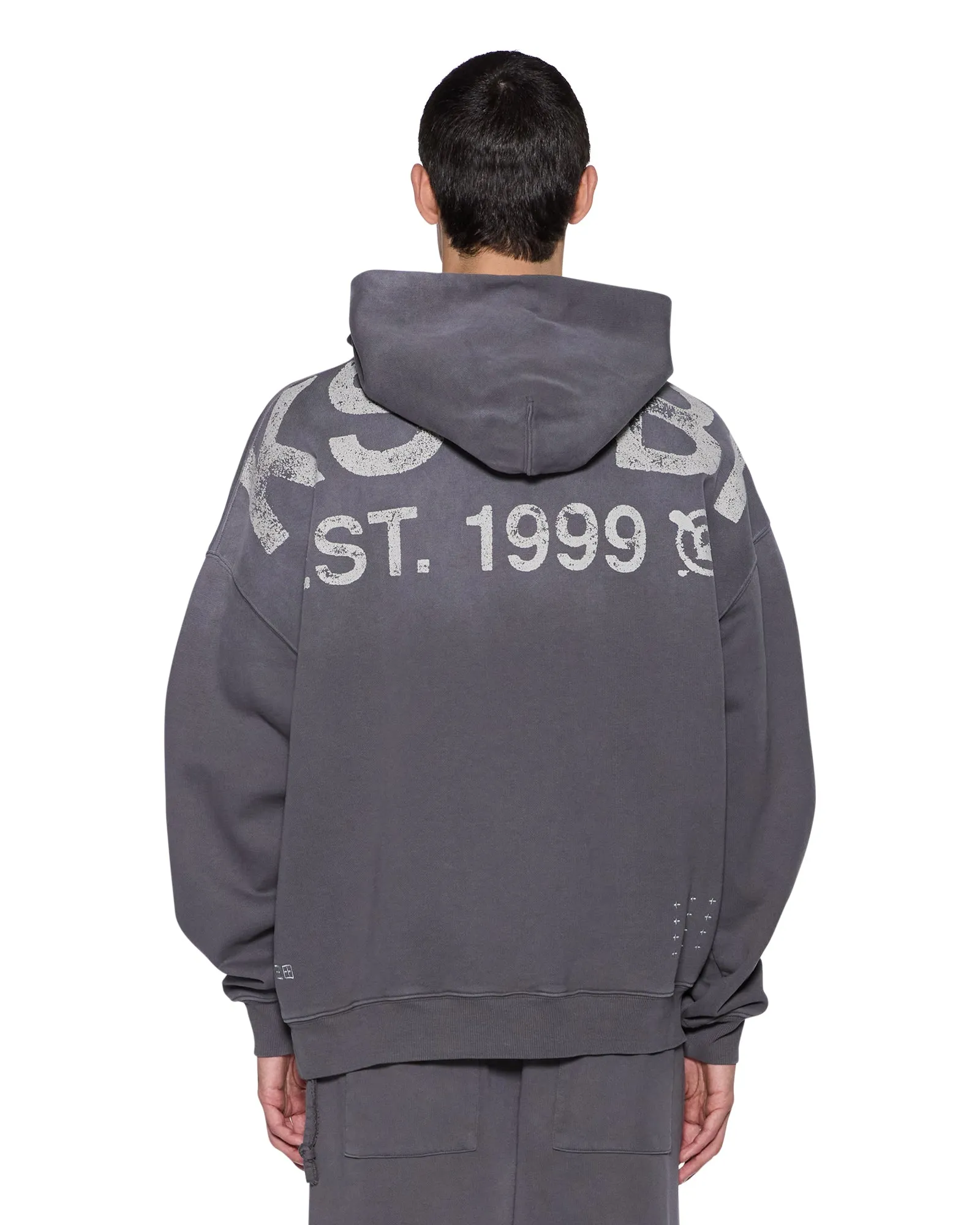Versatile Wear STATE EKCESS HOODIE CHARCOAL FADE