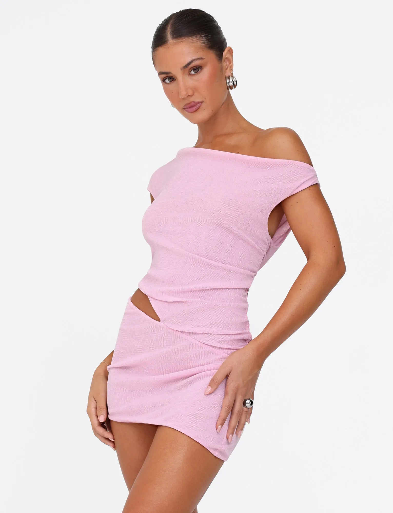 COBI MINI DRESS 2.0 - PINK : BABY PINK soft fit Lightweight-Comfort