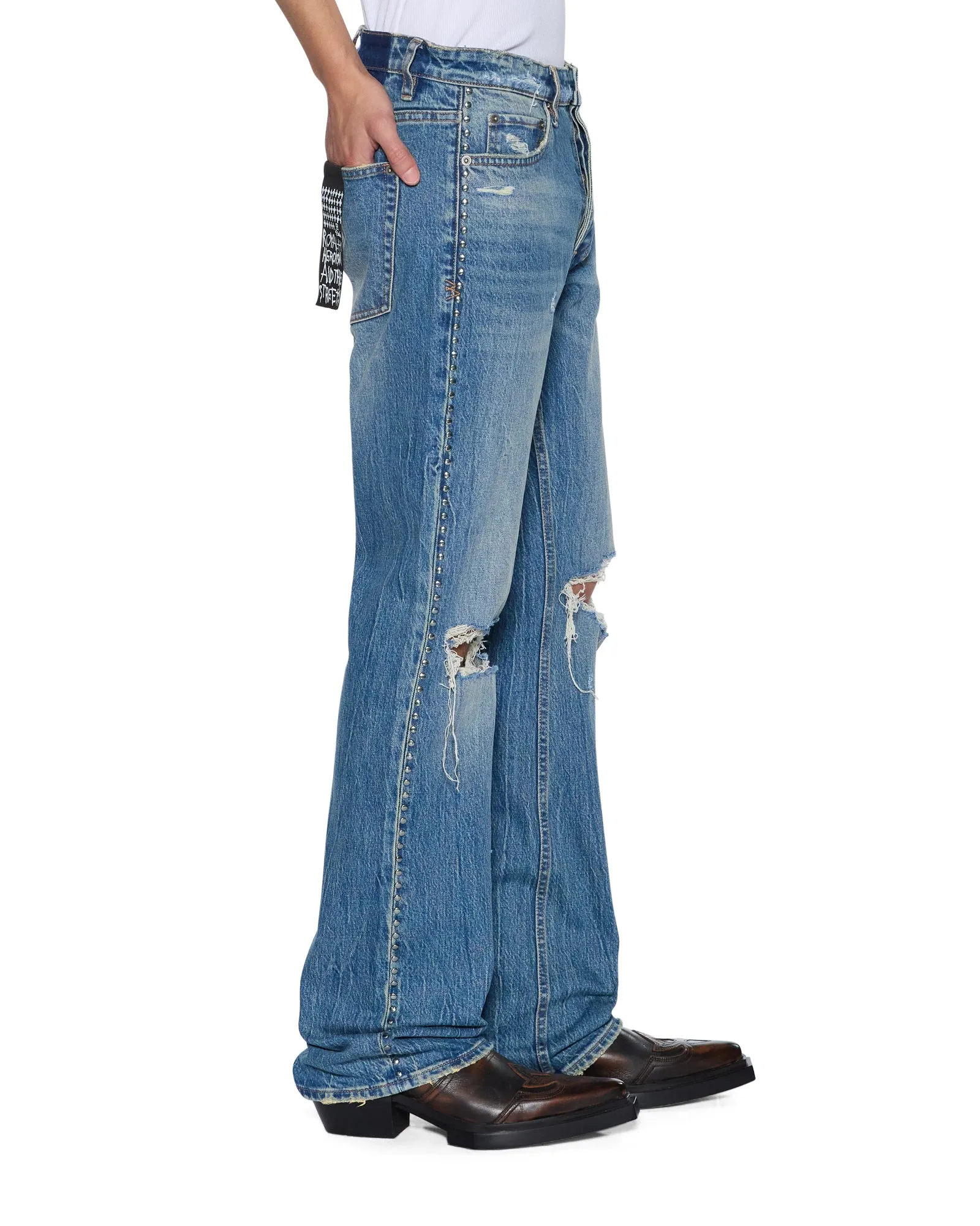 BRONKO TEXAS BLUE STUDDED Street Approved Simple Outfit