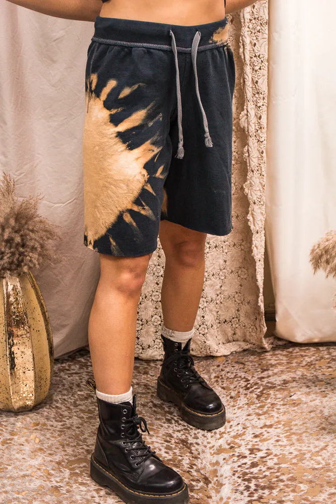 Champion Sun Bleach Dye Sweat Shorts #10 Reinforced Hem Stitching