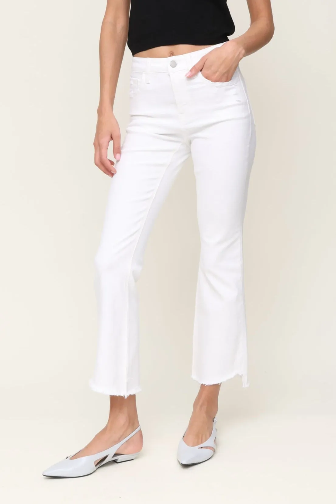 Fashion Comfort Wear ReinforcedPockets Ingenuity Stem Hem Crop Flare