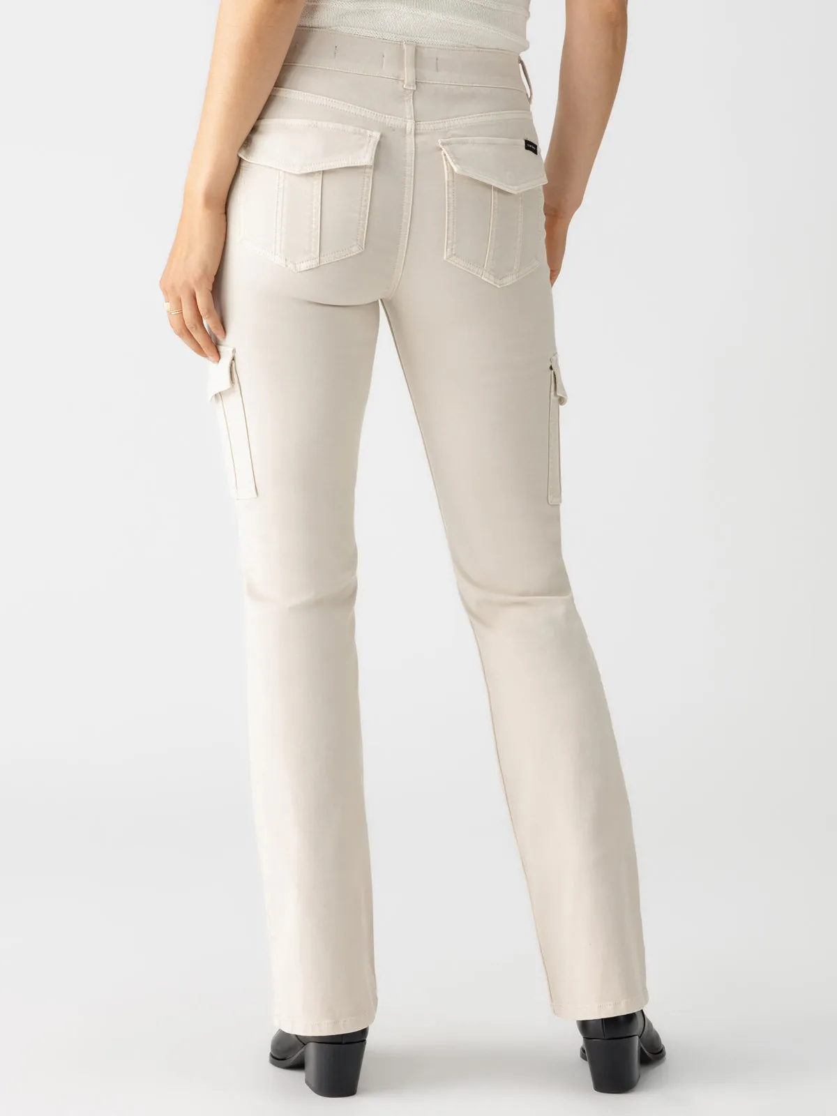Recyclable Material Blend Sculpted Hayden Bootcut Standard Rise Pant Toasted Almond